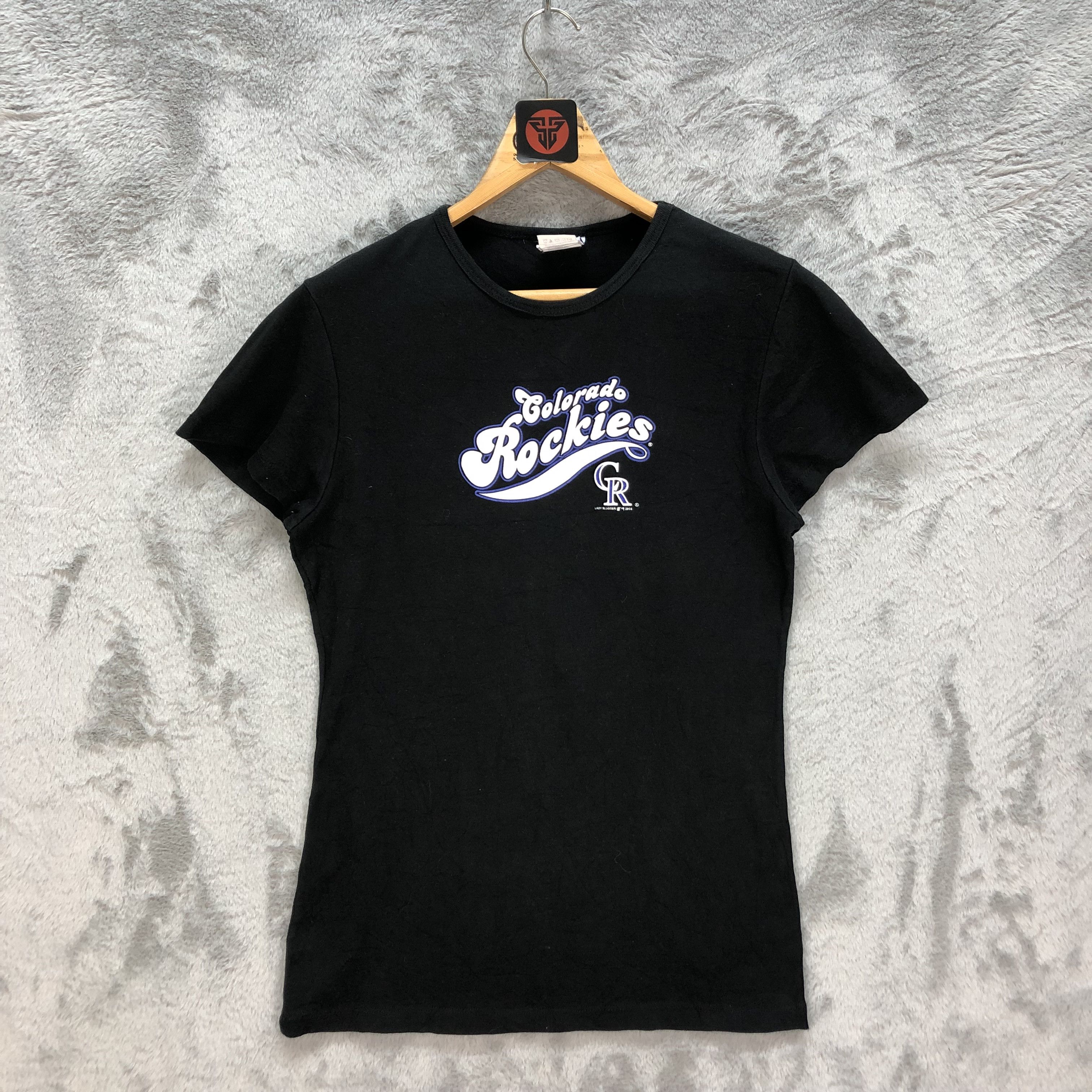 MLB Lady Slugger MLB Colorado Rockies Big Logo T Shirts #6445-67 Size L / US 10 / IT 46 - 1 Thumbnail