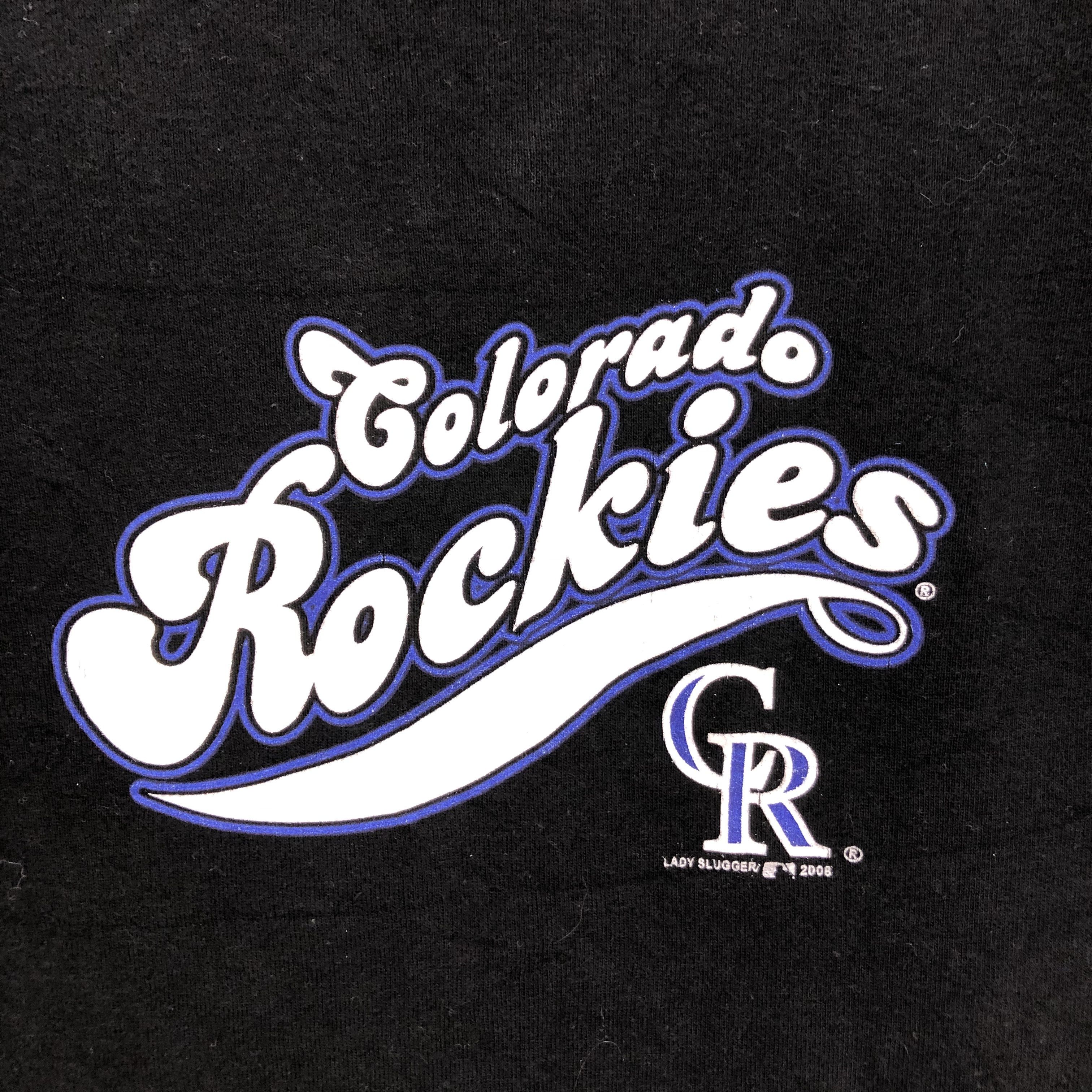 MLB Lady Slugger MLB Colorado Rockies Big Logo T Shirts #6445-67 Size L / US 10 / IT 46 - 3 Thumbnail