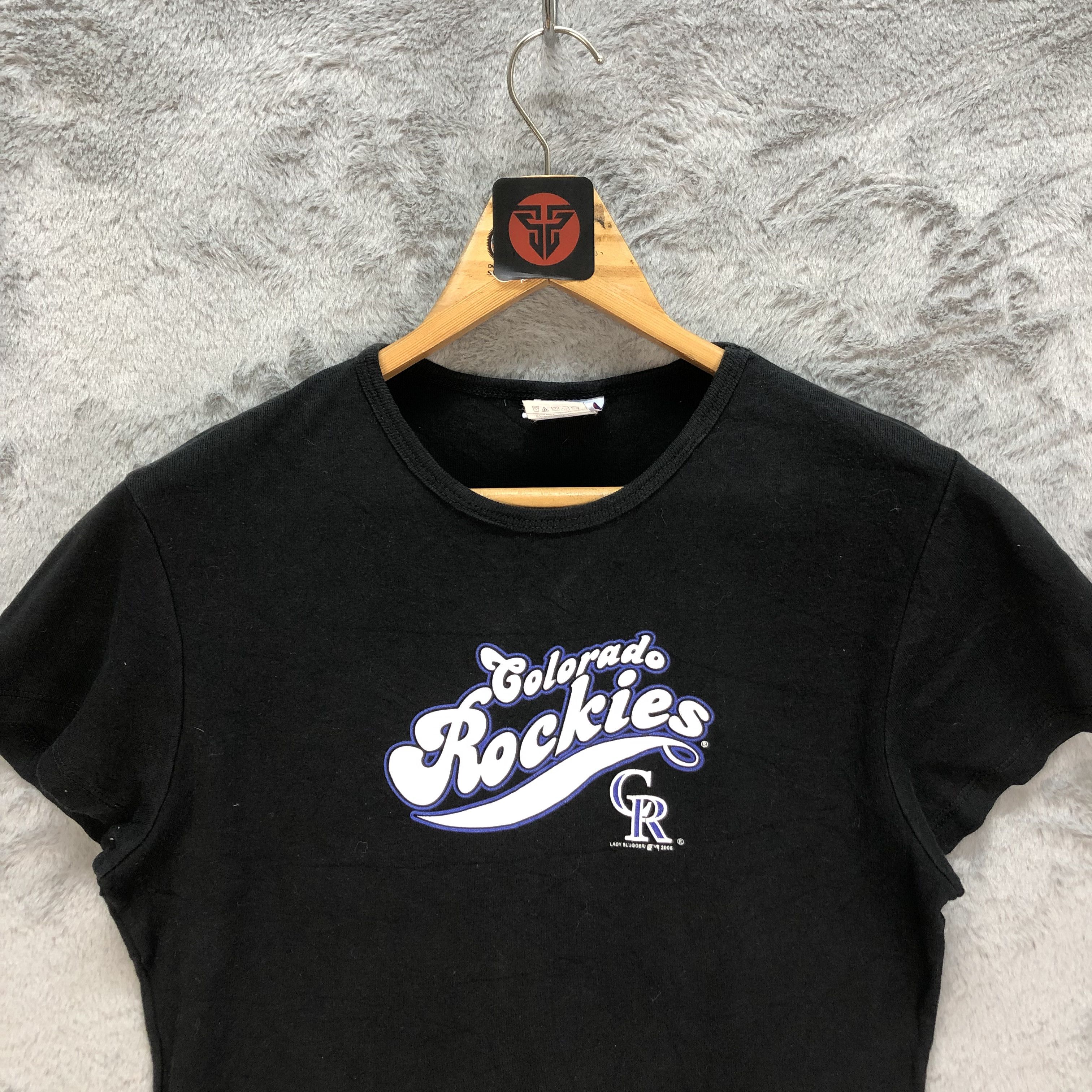 MLB Lady Slugger MLB Colorado Rockies Big Logo T Shirts #6445-67 Size L / US 10 / IT 46 - 2 Thumbnail