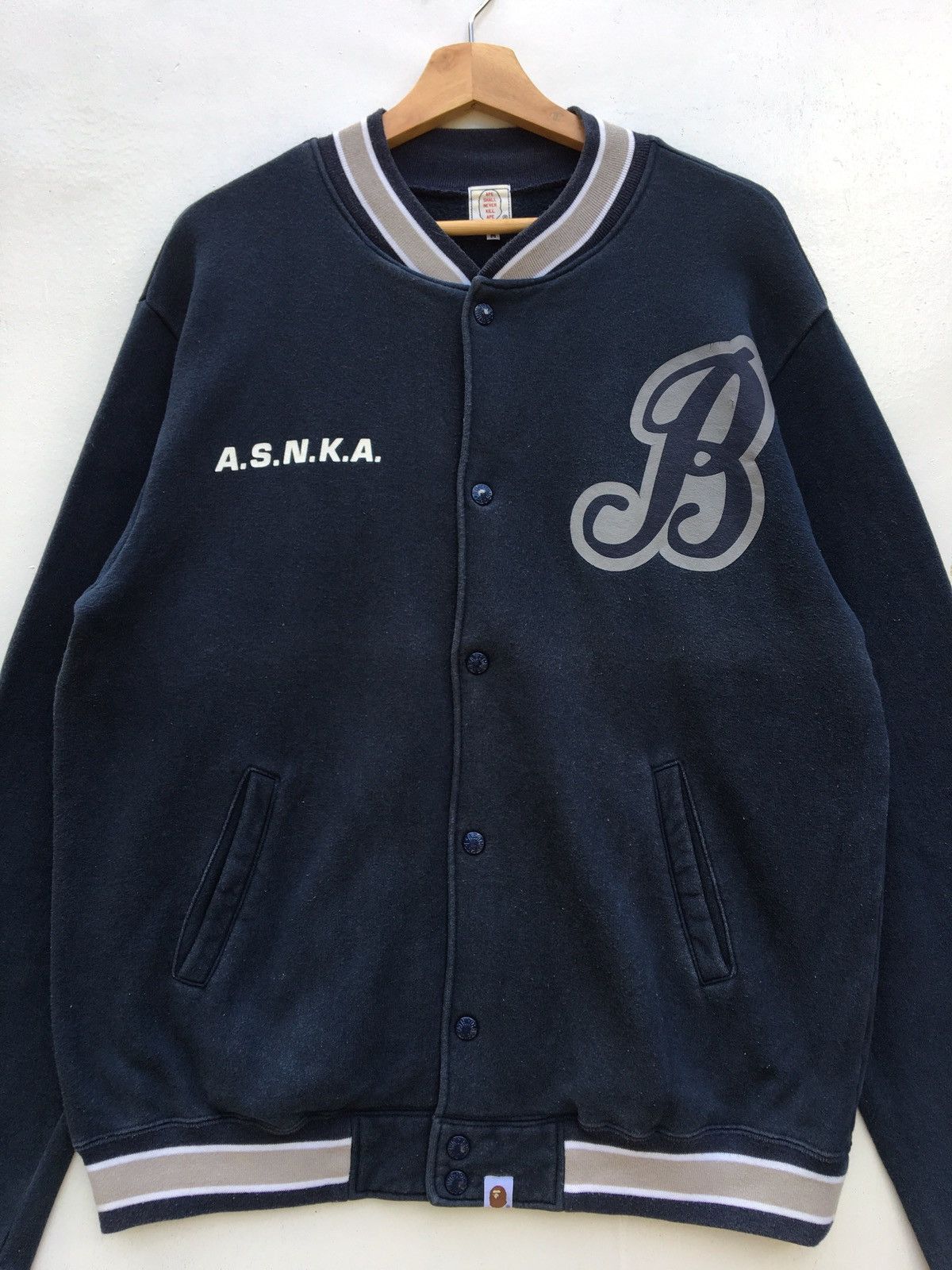 Bape ASNKA Sweat Stadium Jacket Size US M / EU 48-50 / 2 - 2 Thumbnail