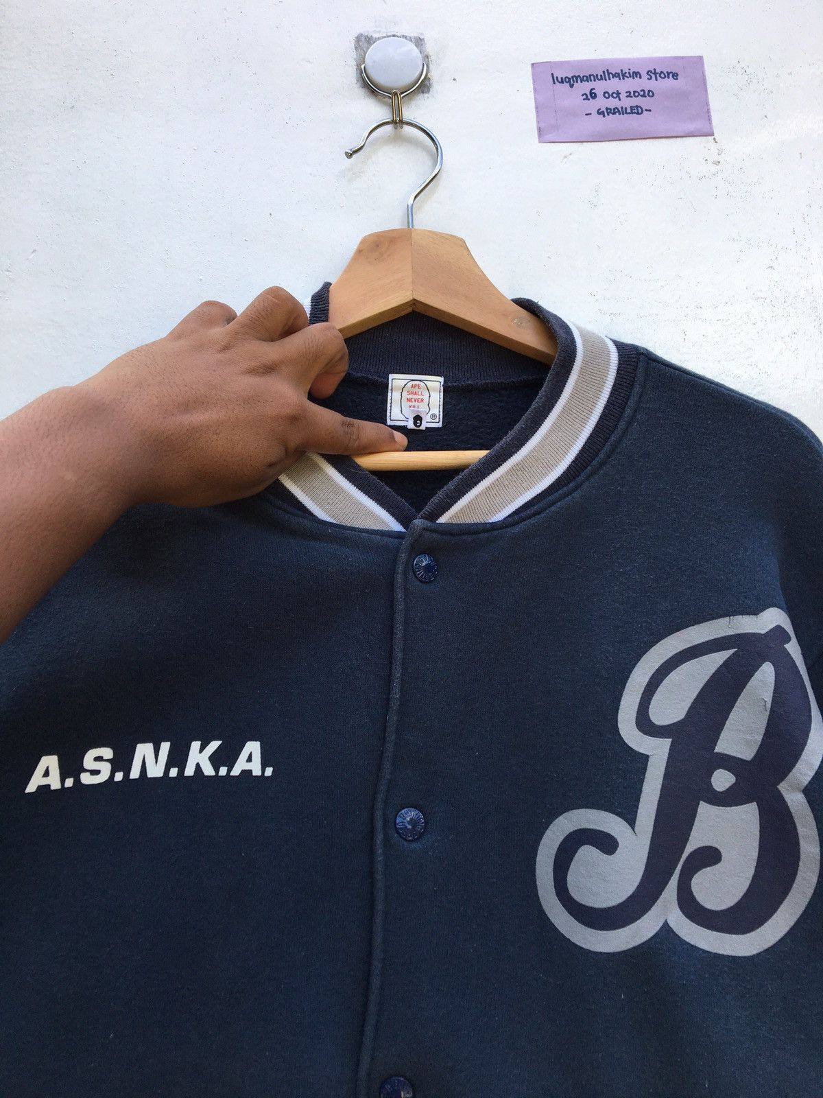 Bape ASNKA Sweat Stadium Jacket Size US M / EU 48-50 / 2 - 14 Thumbnail