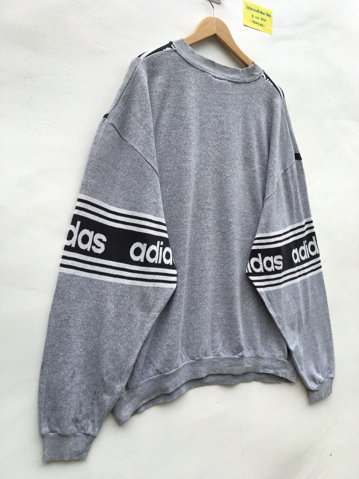 Adidas Rare Adidas Big Logo Spellout Streetwear Sweatshirt Size US XL / EU 56 / 4 - 13 Thumbnail