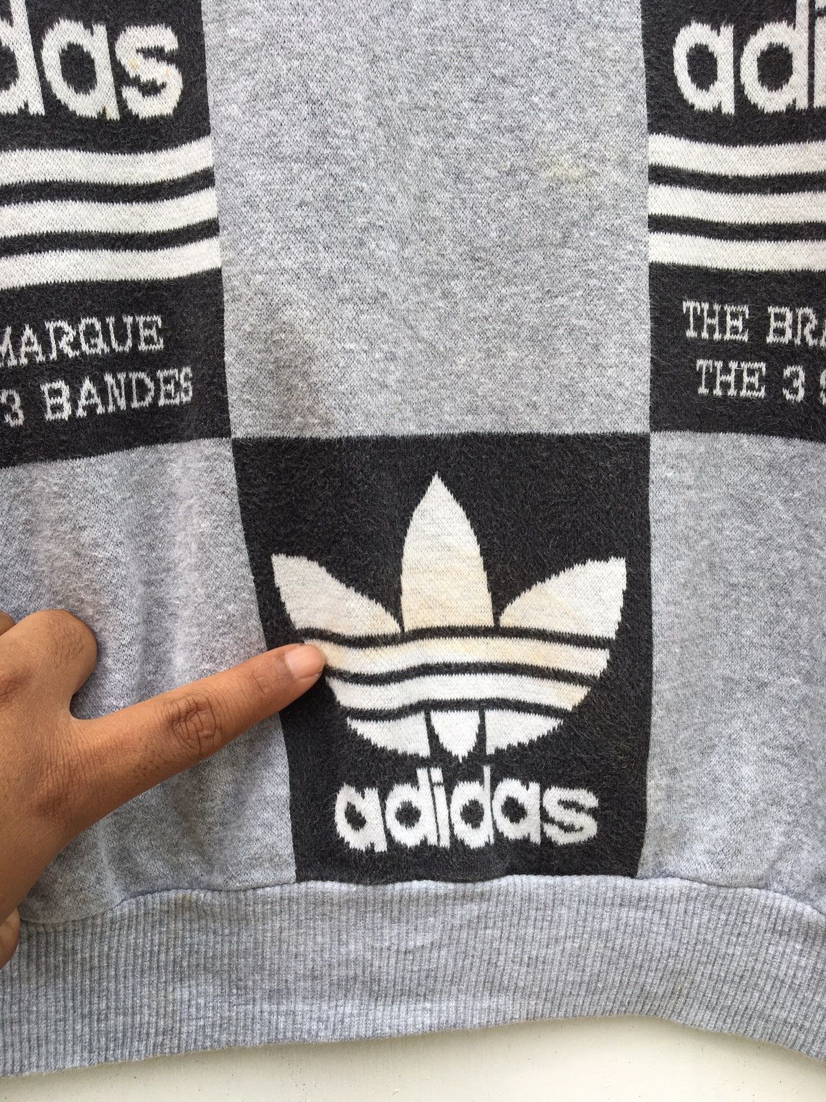 Adidas Rare Adidas Big Logo Spellout Streetwear Sweatshirt Size US XL / EU 56 / 4 - 8 Thumbnail