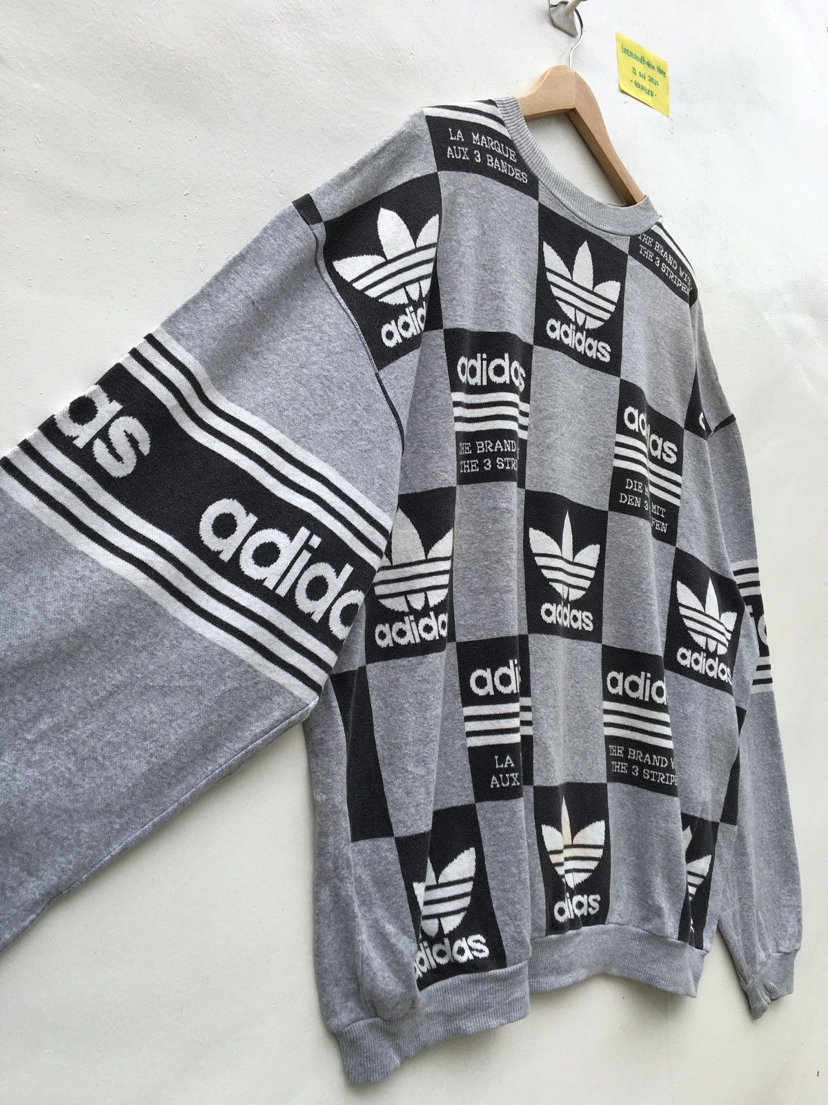 Adidas Rare Adidas Big Logo Spellout Streetwear Sweatshirt Size US XL / EU 56 / 4 - 6 Thumbnail