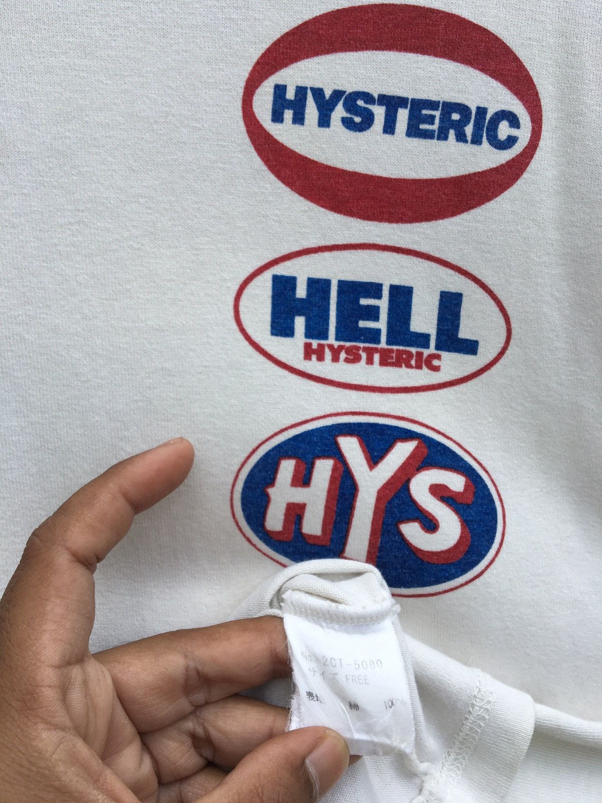 Hysteric Glamour Rare Vintage Hysteric Glamour Hysteric Hell Tee Size US S / EU 44-46 / 1 - 15 Thumbnail