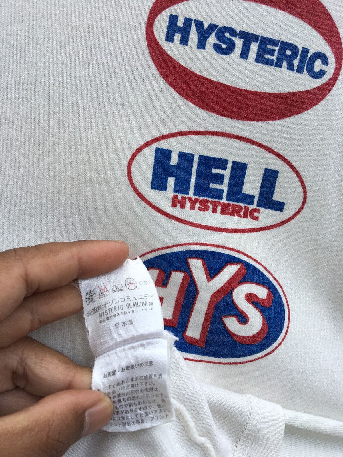 Hysteric Glamour Rare Vintage Hysteric Glamour Hysteric Hell Tee Size US S / EU 44-46 / 1 - 16 Thumbnail