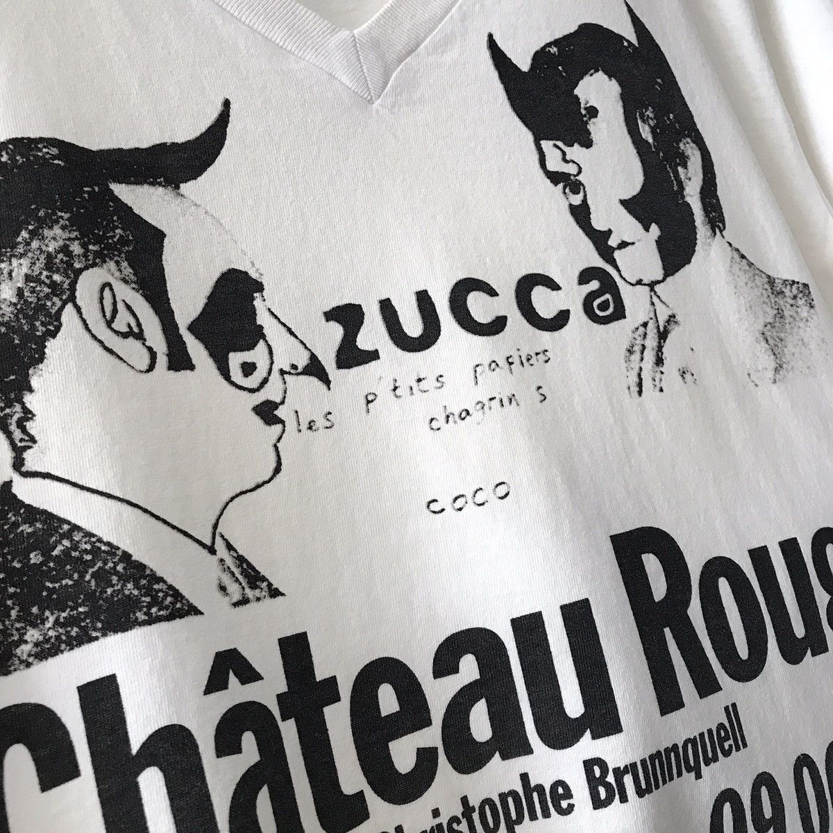 CABANE de ZUCCa × Zucca Cabane De Zucca Japan X Christophe Brunnquell V-Neck Art Tee Size US M / EU 48-50 / 2 - 4 Thumbnail