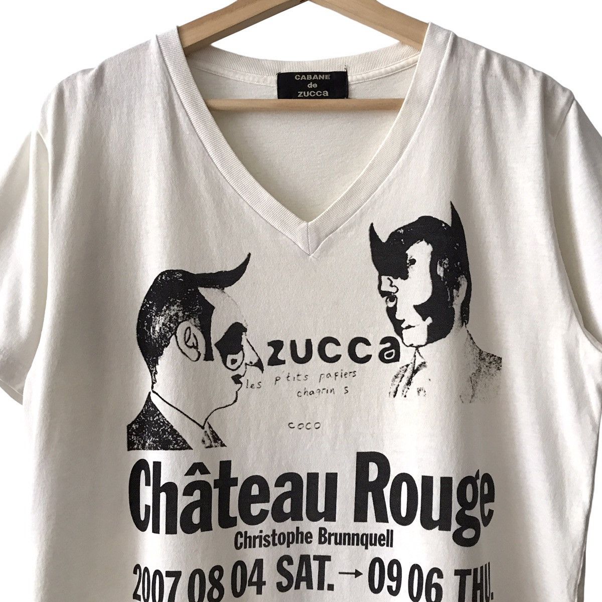 CABANE de ZUCCa × Zucca Cabane De Zucca Japan X Christophe Brunnquell V-Neck Art Tee Size US M / EU 48-50 / 2 - 3 Thumbnail