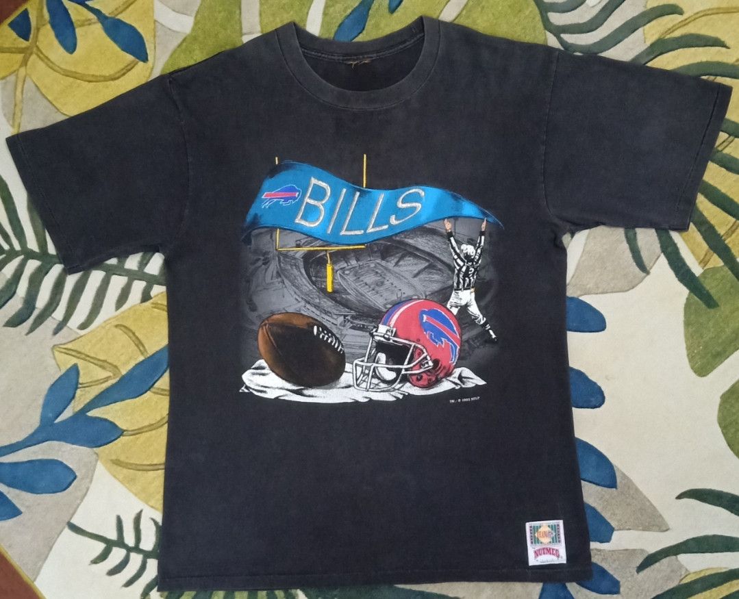 NFL × Nutmeg × Vintage Vintage 90s NFL Buffalo Bills T-shirt Size US L / EU 52-54 / 3 - 3 Thumbnail