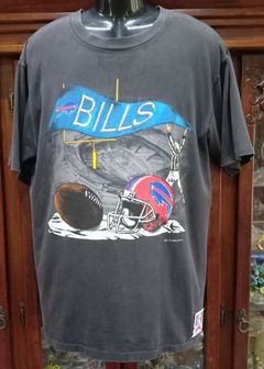 Buffalo Bills Thurman Thomas Reebok Throwback Distressed T Shirt