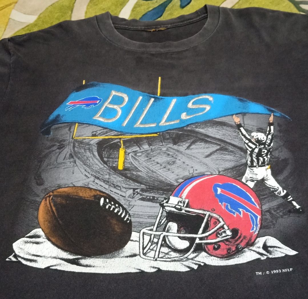 NFL × Nutmeg × Vintage Vintage 90s NFL Buffalo Bills T-shirt Size US L / EU 52-54 / 3 - 13 Thumbnail