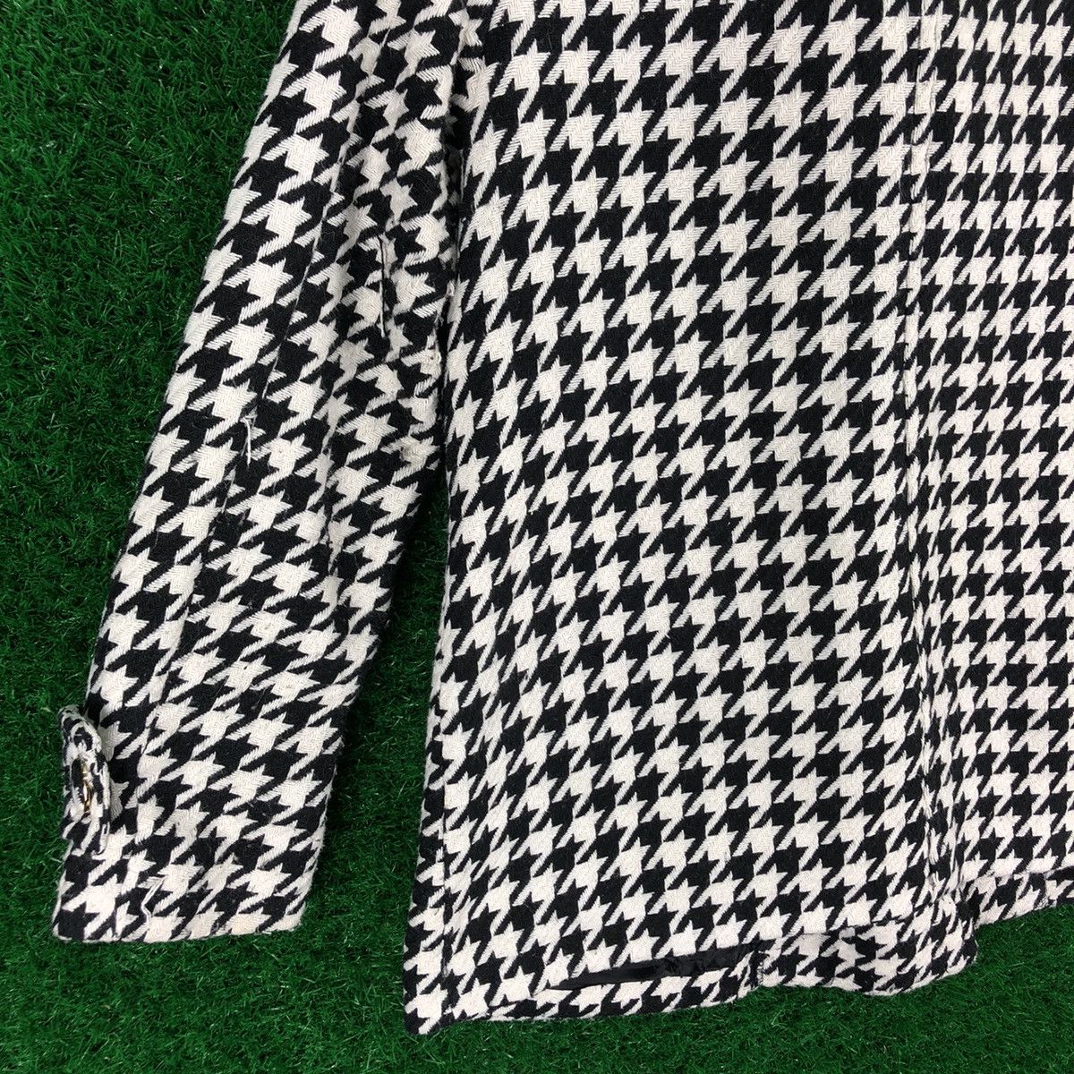 Japanese Brand Vintage 90's Houndstooth Women Jacket Avant Garde Style Size S / US 4 / IT 40 - 6 Thumbnail