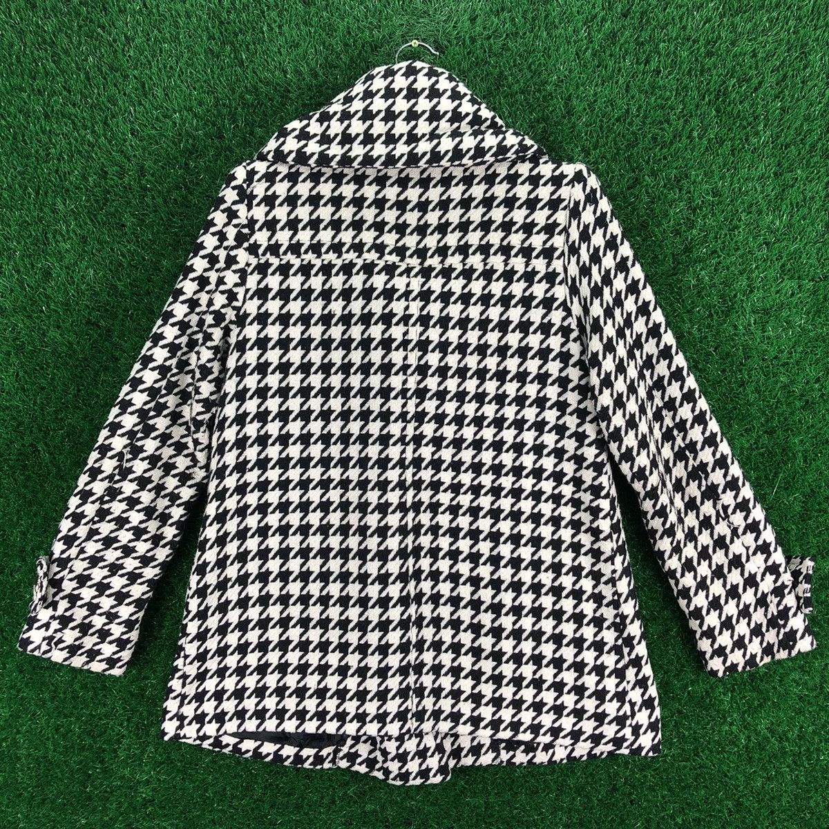 Japanese Brand Vintage 90's Houndstooth Women Jacket Avant Garde Style Size S / US 4 / IT 40 - 4 Thumbnail