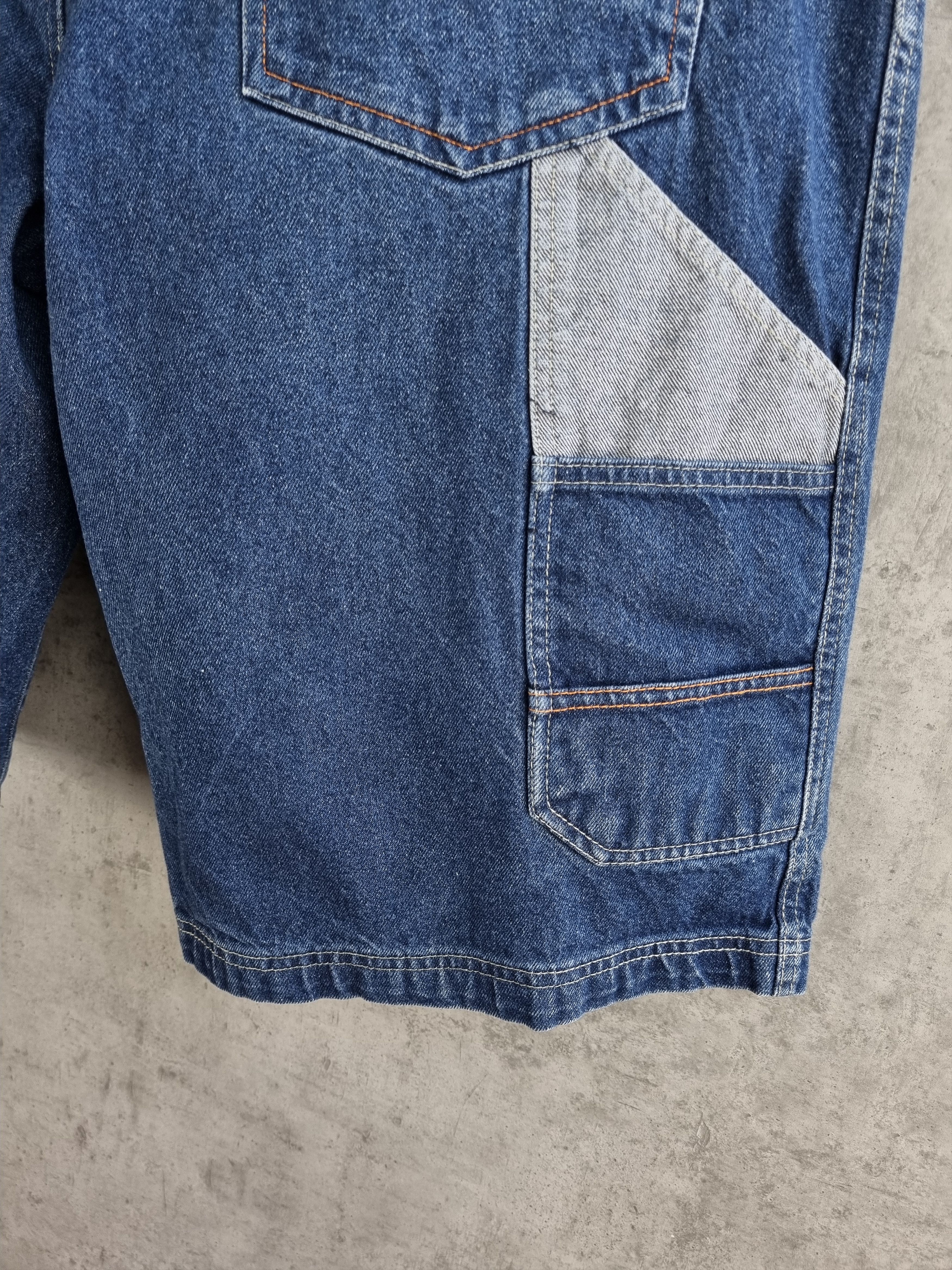 Fubu 90s FUBU Vintage Patch work Denim Rap Shorts Wutang Size US 38 / EU 54 - 5 Thumbnail