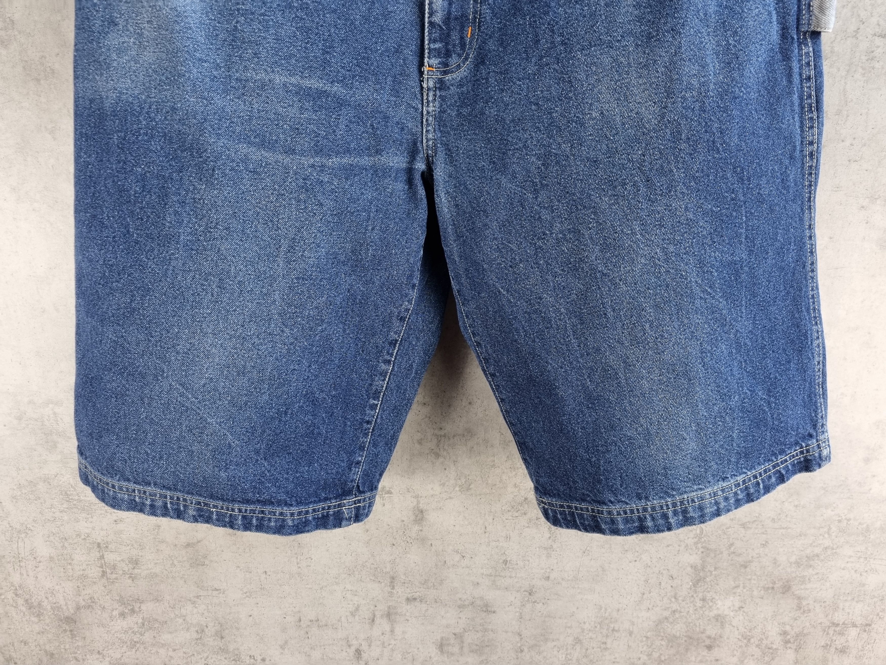 Fubu 90s FUBU Vintage Patch work Denim Rap Shorts Wutang Size US 38 / EU 54 - 3 Thumbnail