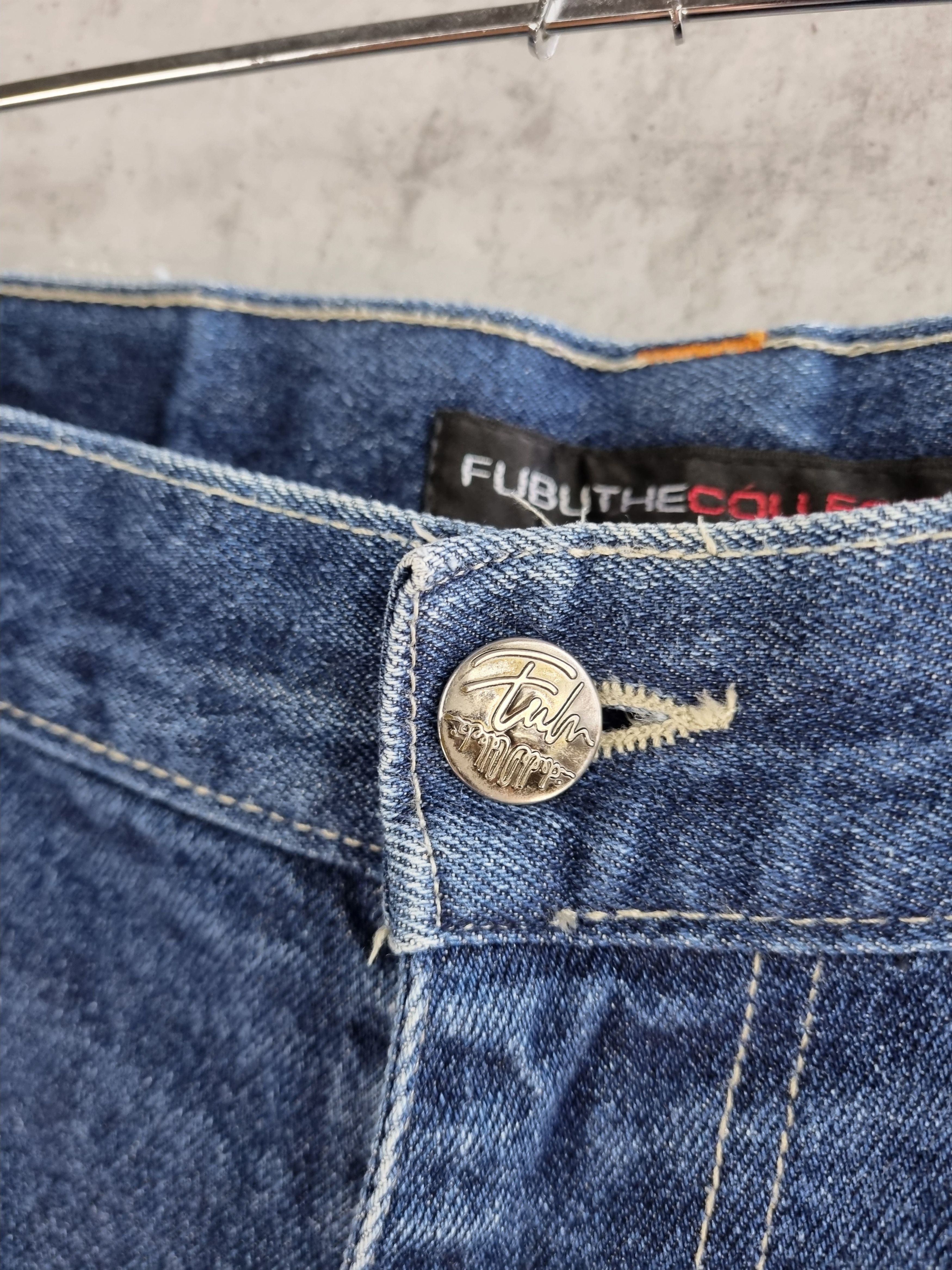 Fubu 90s FUBU Vintage Patch work Denim Rap Shorts Wutang Size US 38 / EU 54 - 12 Thumbnail