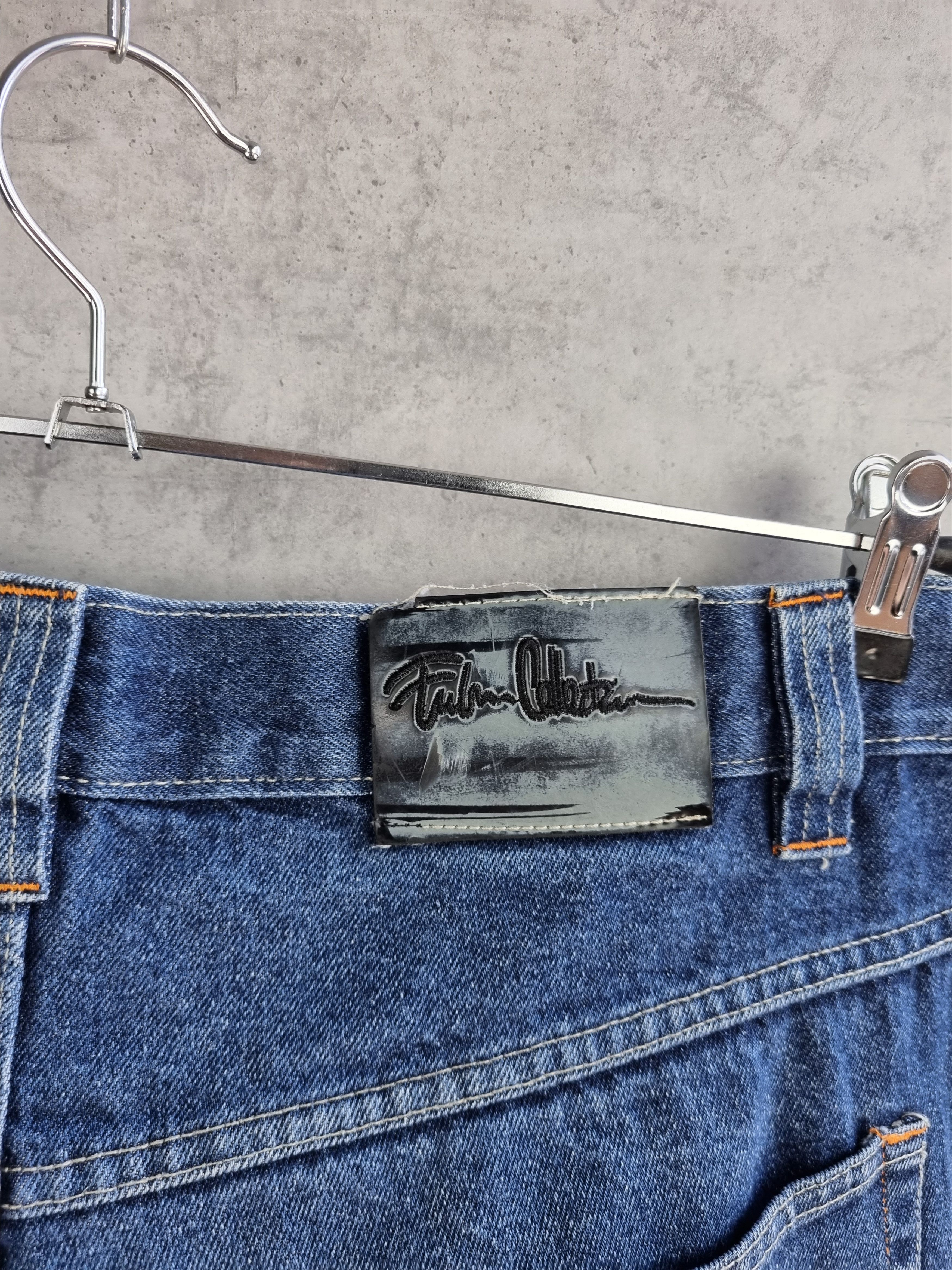 Fubu 90s FUBU Vintage Patch work Denim Rap Shorts Wutang Size US 38 / EU 54 - 11 Thumbnail