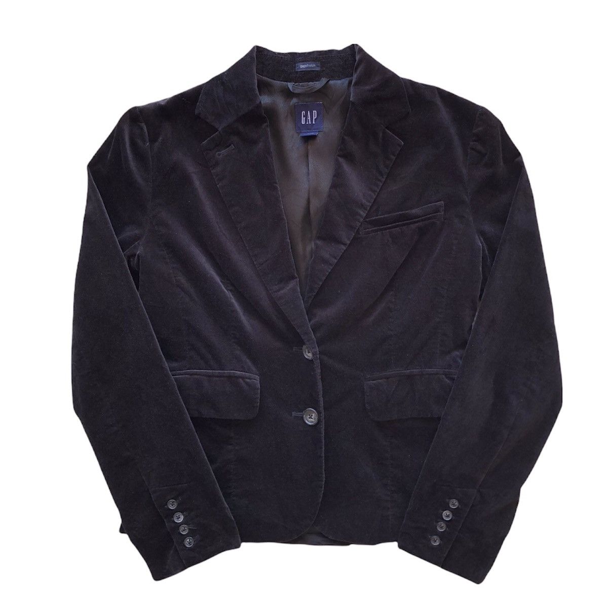 Gap Vintage GAP Velvet Blazer Jacket Size US XXS / EU 40 - 1 Thumbnail