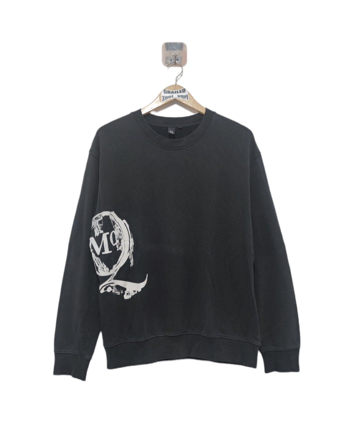 Pre-owned Alexander Mcqueen Sweatshirt Big Logo Mcq In Black