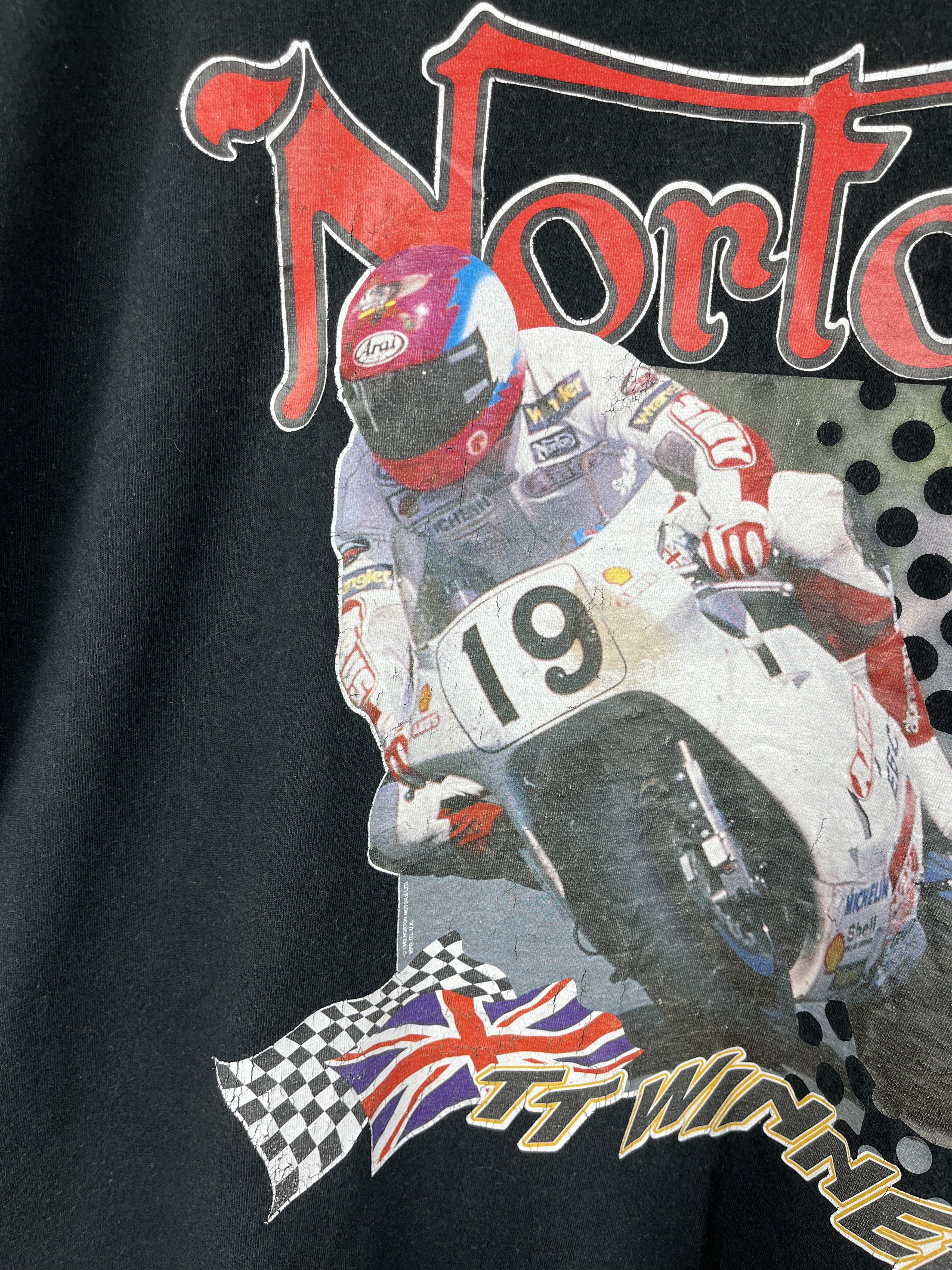 Norton Norton Motorcycle TT Winner Vintage T-shirt Y2K Size US XL / EU 56 / 4 - 4 Thumbnail