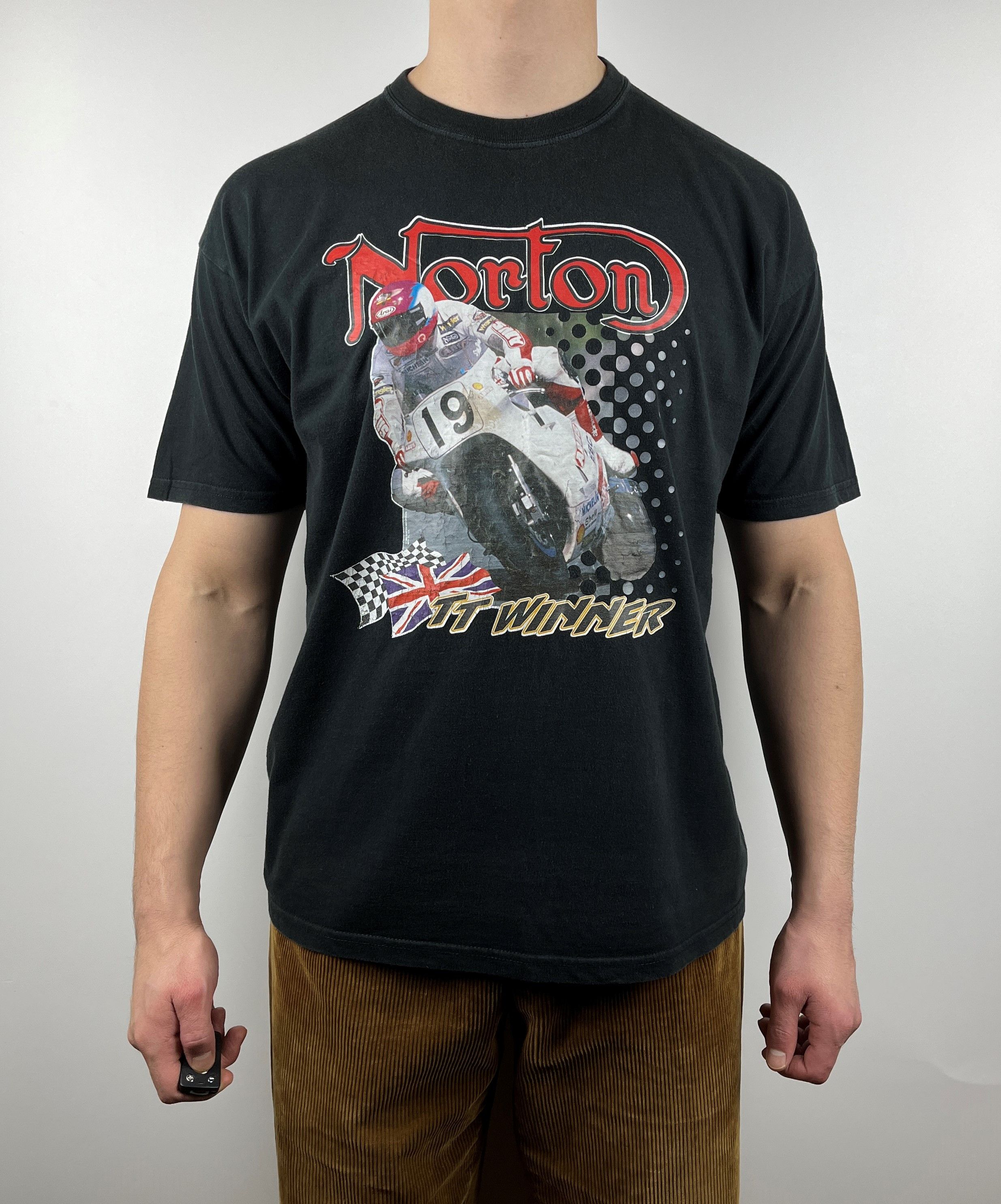 Norton Norton Motorcycle TT Winner Vintage T-shirt Y2K Size US XL / EU 56 / 4 - 1 Thumbnail