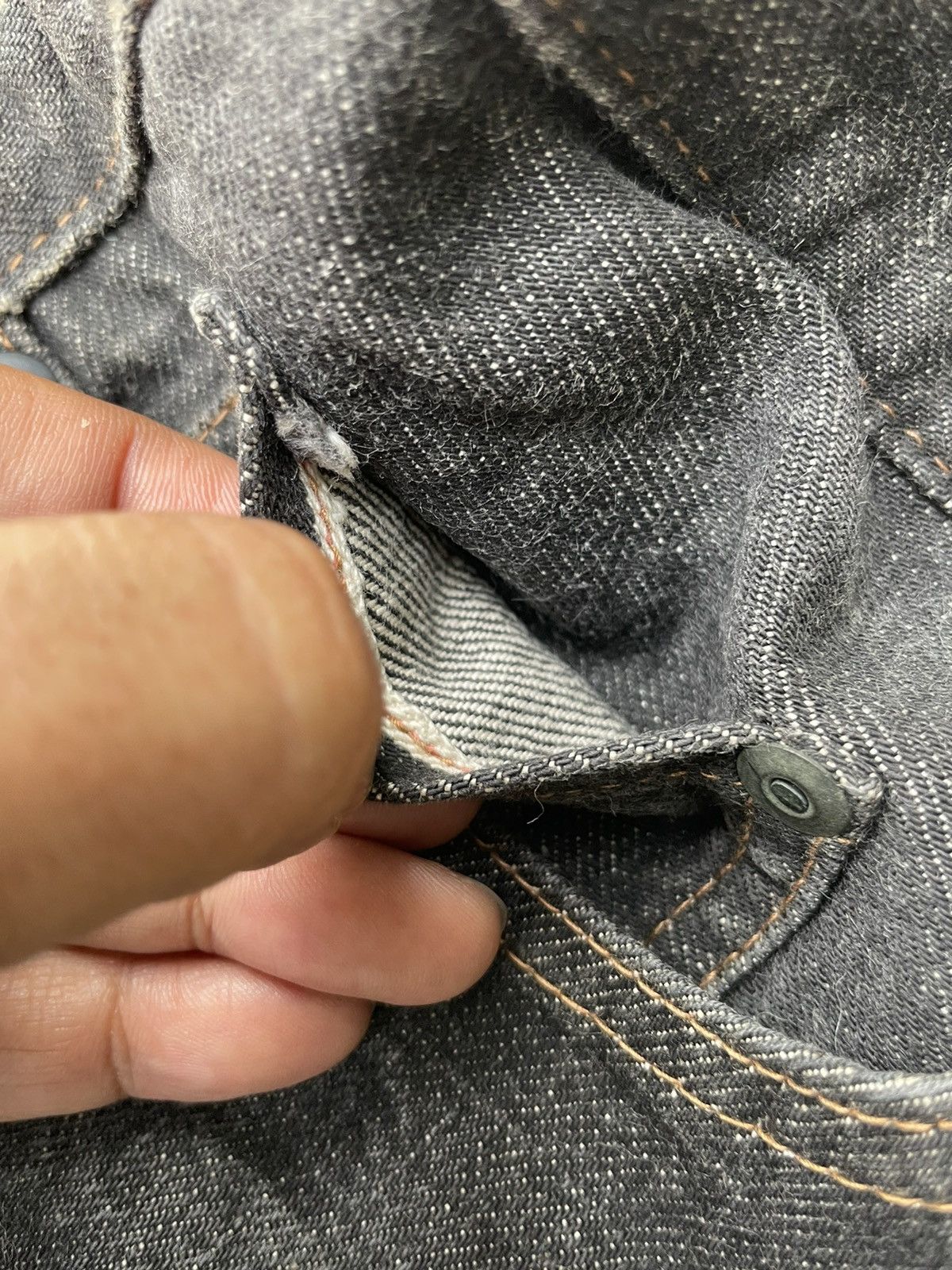 Designer × Japanese Brand × Vintage Virus Denim Vintage Selvedge Denim Size US 31 - 20 Thumbnail