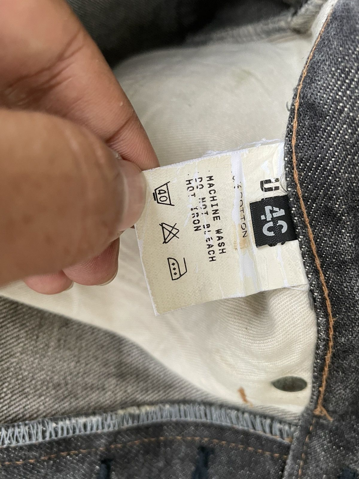 Designer × Japanese Brand × Vintage Virus Denim Vintage Selvedge Denim Size US 31 - 18 Thumbnail