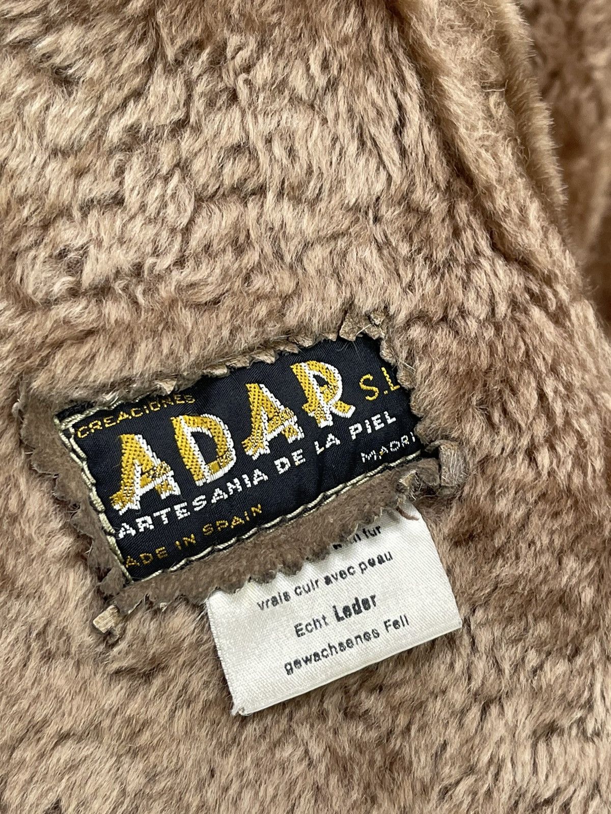 Leather Made in Spain Shearling Jacket Sheepskin 3🟩3 Size US S / EU 44-46 / 1 - 7 Thumbnail