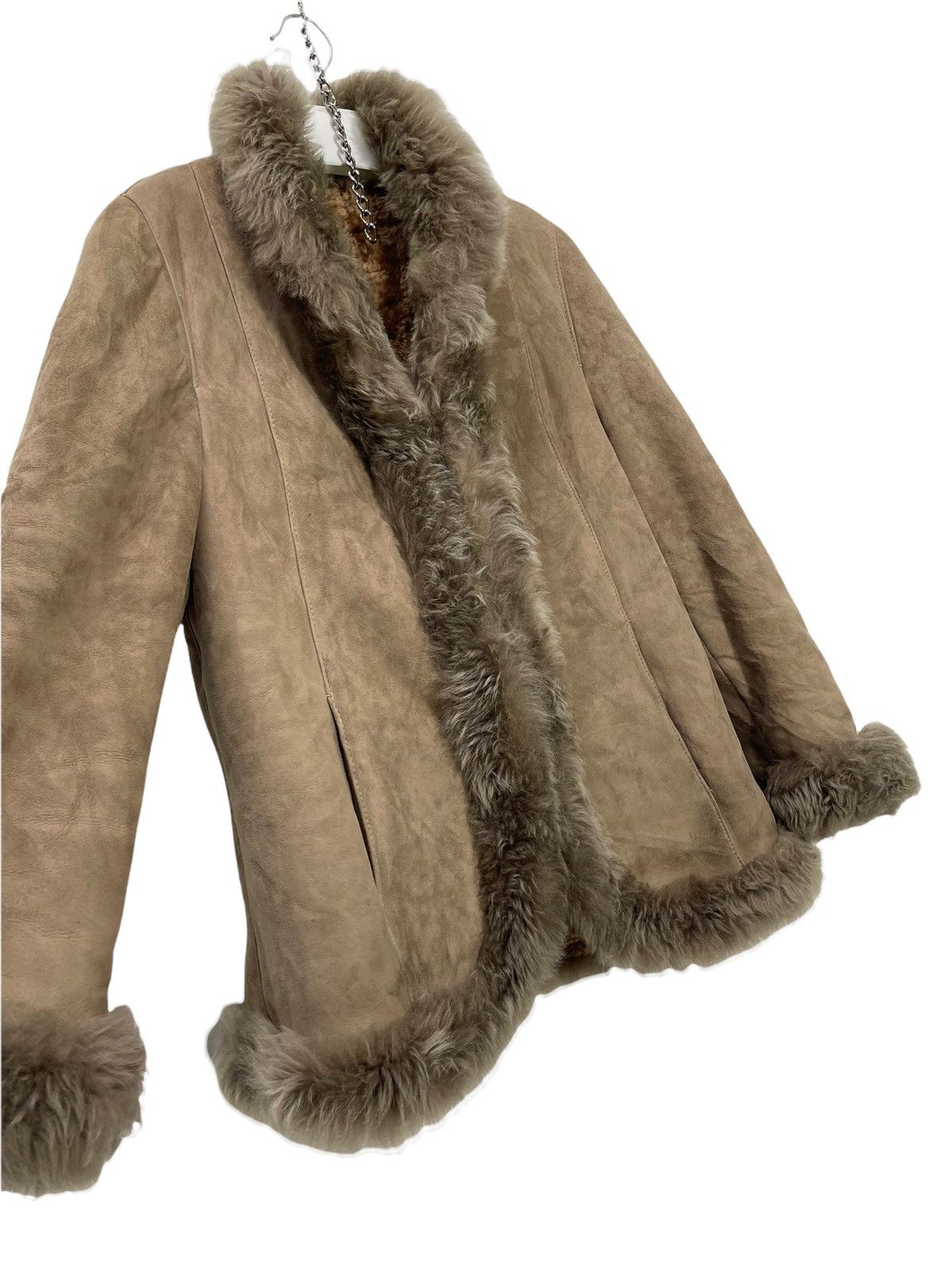 Leather Made in Spain Shearling Jacket Sheepskin 3🟩3 Size US S / EU 44-46 / 1 - 2 Thumbnail