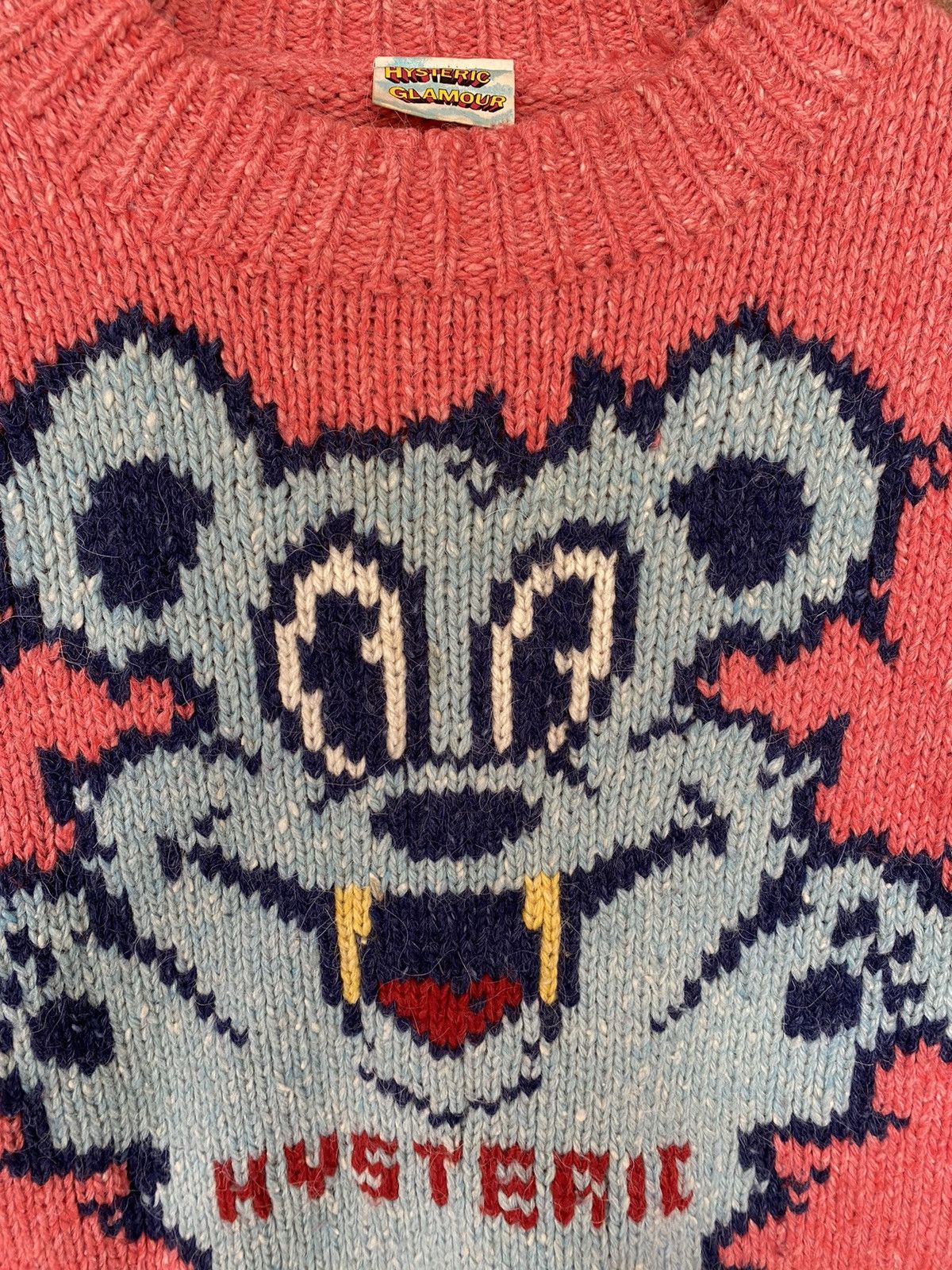 Hysteric Glamour AW98 Hysteric Devil bear intarsia knit Size US M / EU 48-50 / 2 - 6 Thumbnail
