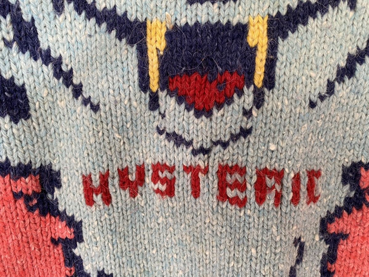 Hysteric Glamour AW98 Hysteric Devil bear intarsia knit Size US M / EU 48-50 / 2 - 8 Thumbnail