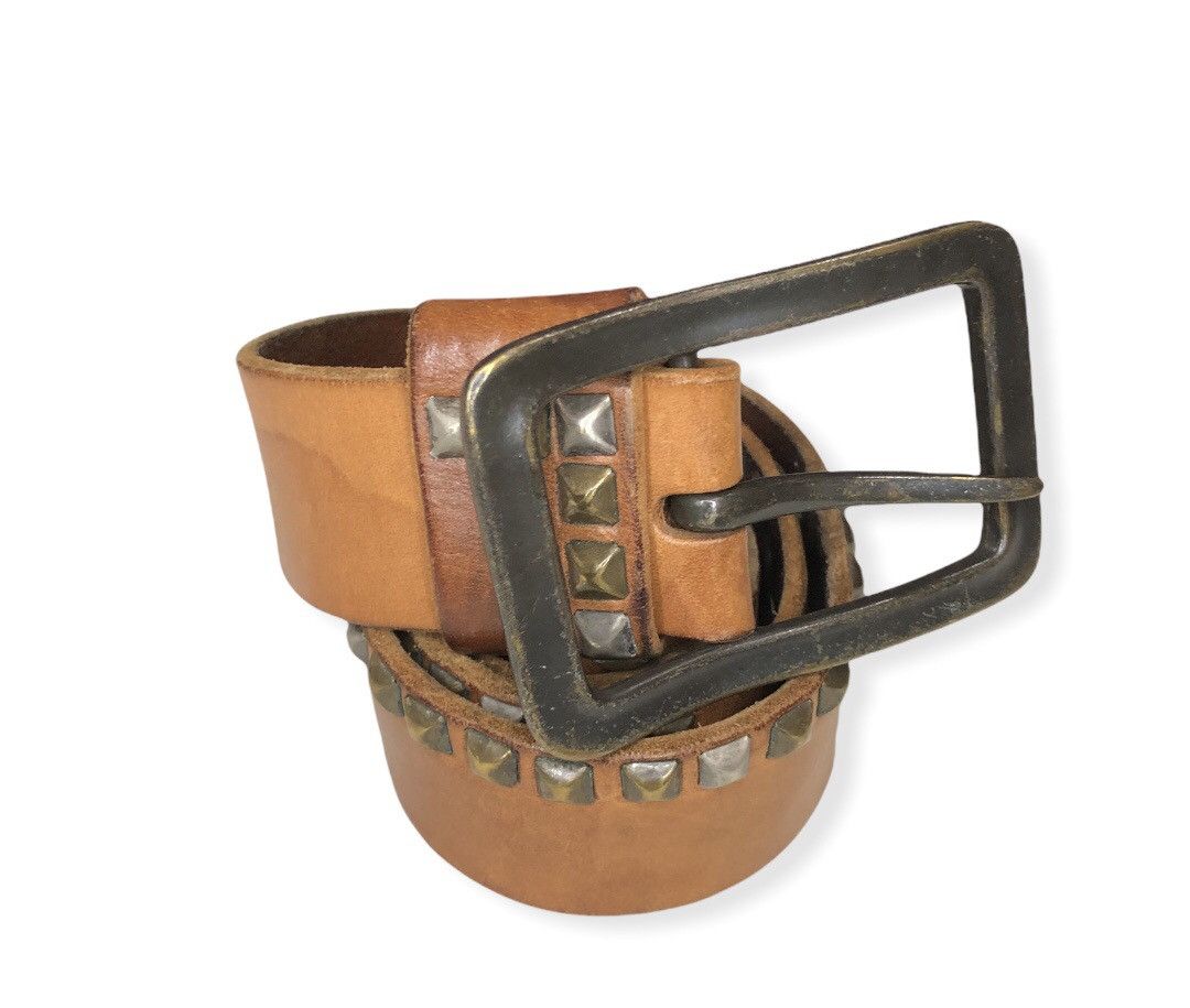 Leather × Lee Vintage Lee Metal Spark PunkRock Style Leather Buckle Belts Size ONE SIZE - 1 Thumbnail