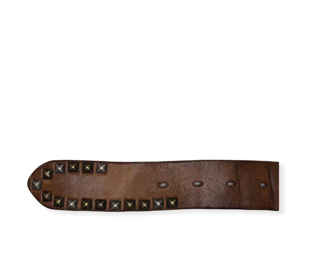 Leather × Lee Vintage Lee Metal Spark PunkRock Style Leather Buckle Belts Size ONE SIZE - 6 Thumbnail