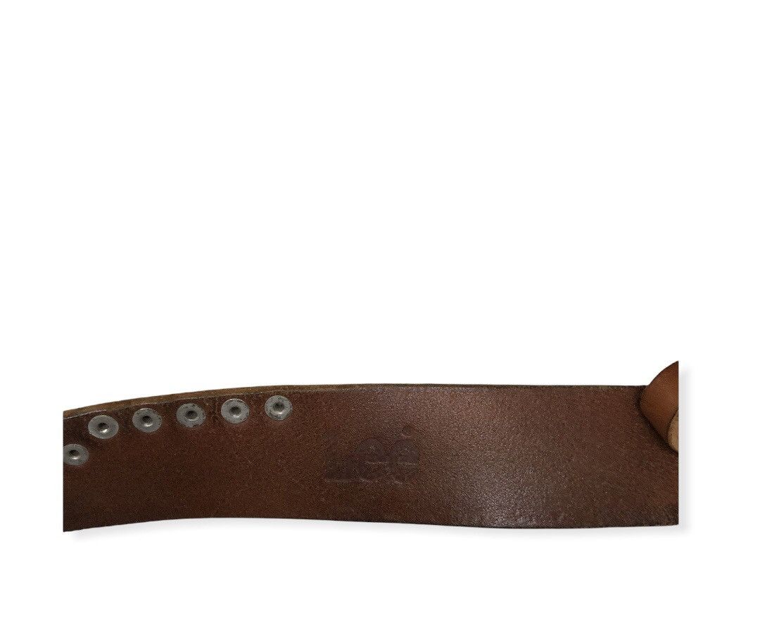 Leather × Lee Vintage Lee Metal Spark PunkRock Style Leather Buckle Belts Size ONE SIZE - 5 Thumbnail