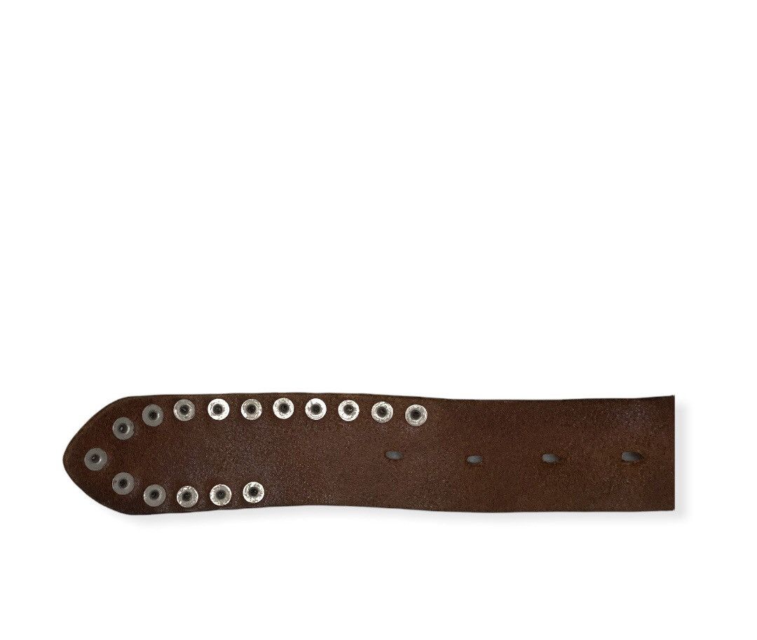 Leather × Lee Vintage Lee Metal Spark PunkRock Style Leather Buckle Belts Size ONE SIZE - 7 Thumbnail