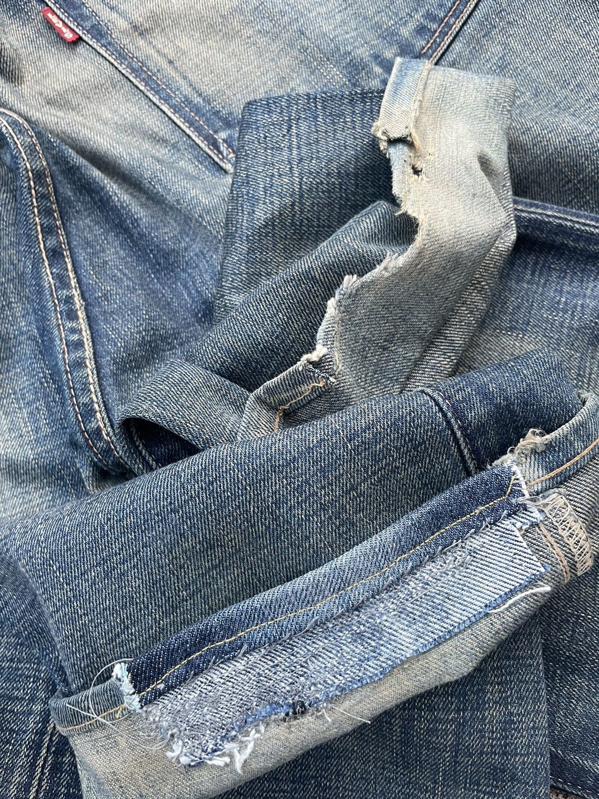 Levi's Vintage Levis 501 E 1944 2004 Aging Faded Wash Denim Size US 32 / EU 48 - 17 Thumbnail