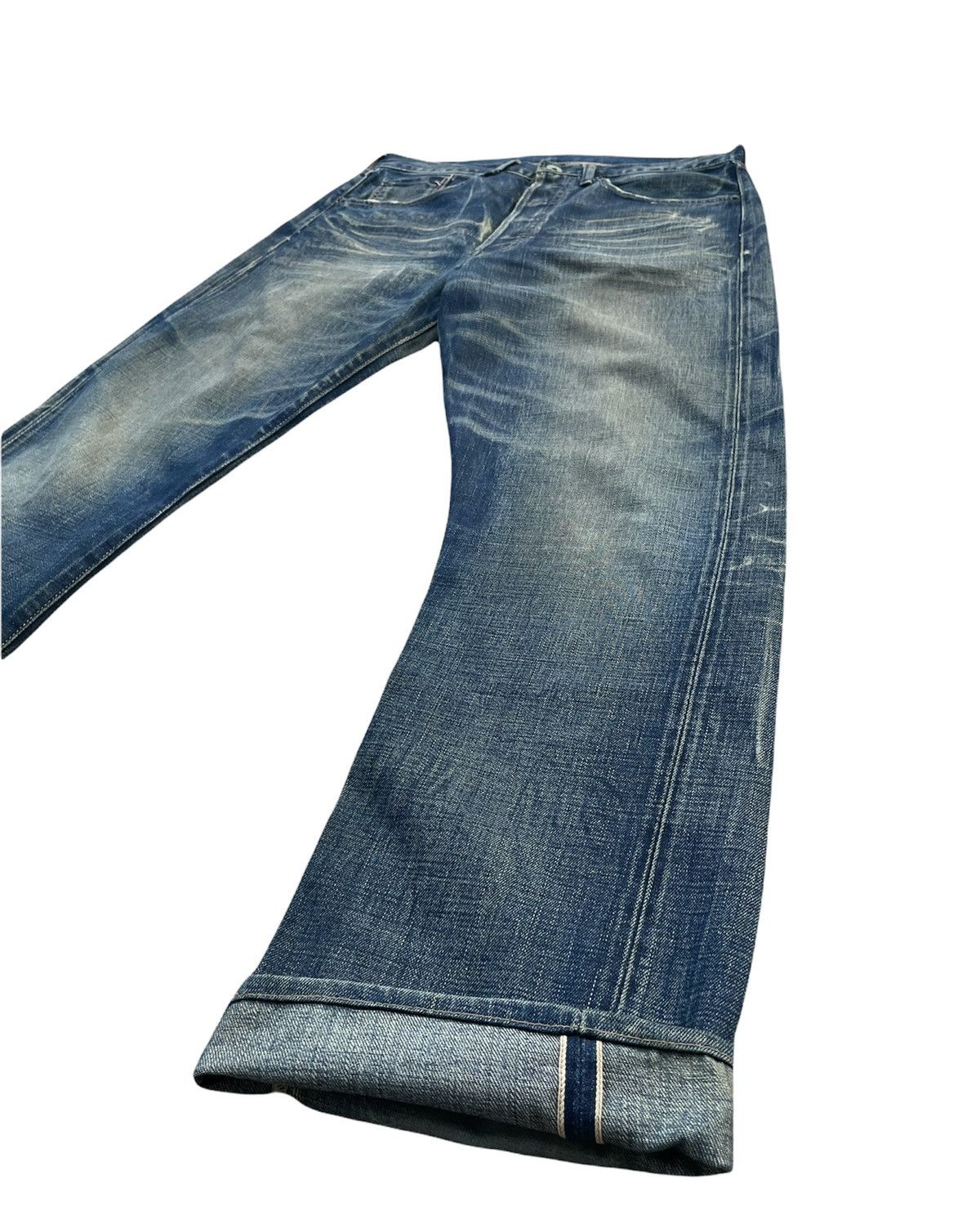 Levi's Vintage Levis 501 E 1944 2004 Aging Faded Wash Denim Size US 32 / EU 48 - 2 Thumbnail
