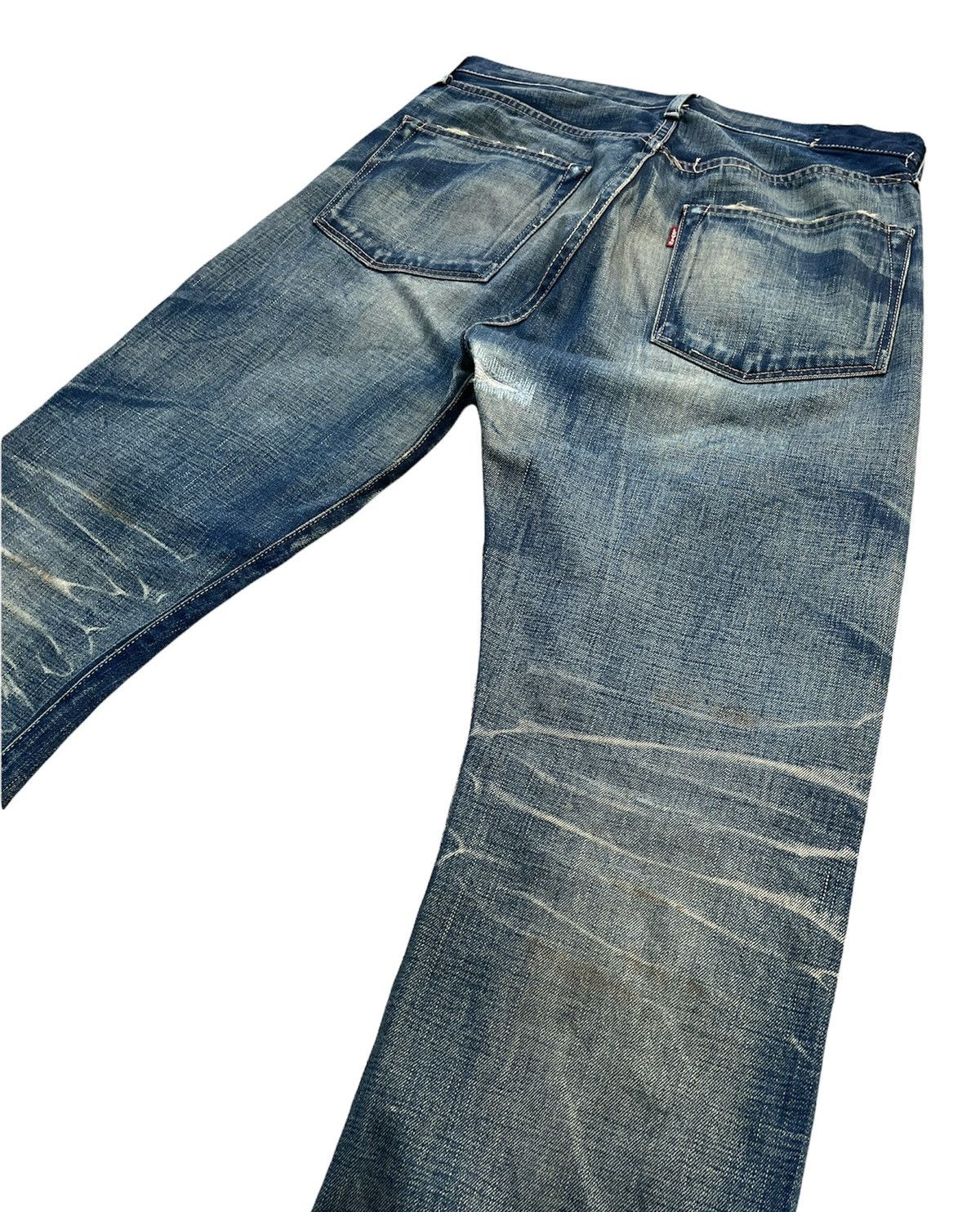 Levi's Vintage Levis 501 E 1944 2004 Aging Faded Wash Denim Size US 32 / EU 48 - 8 Thumbnail