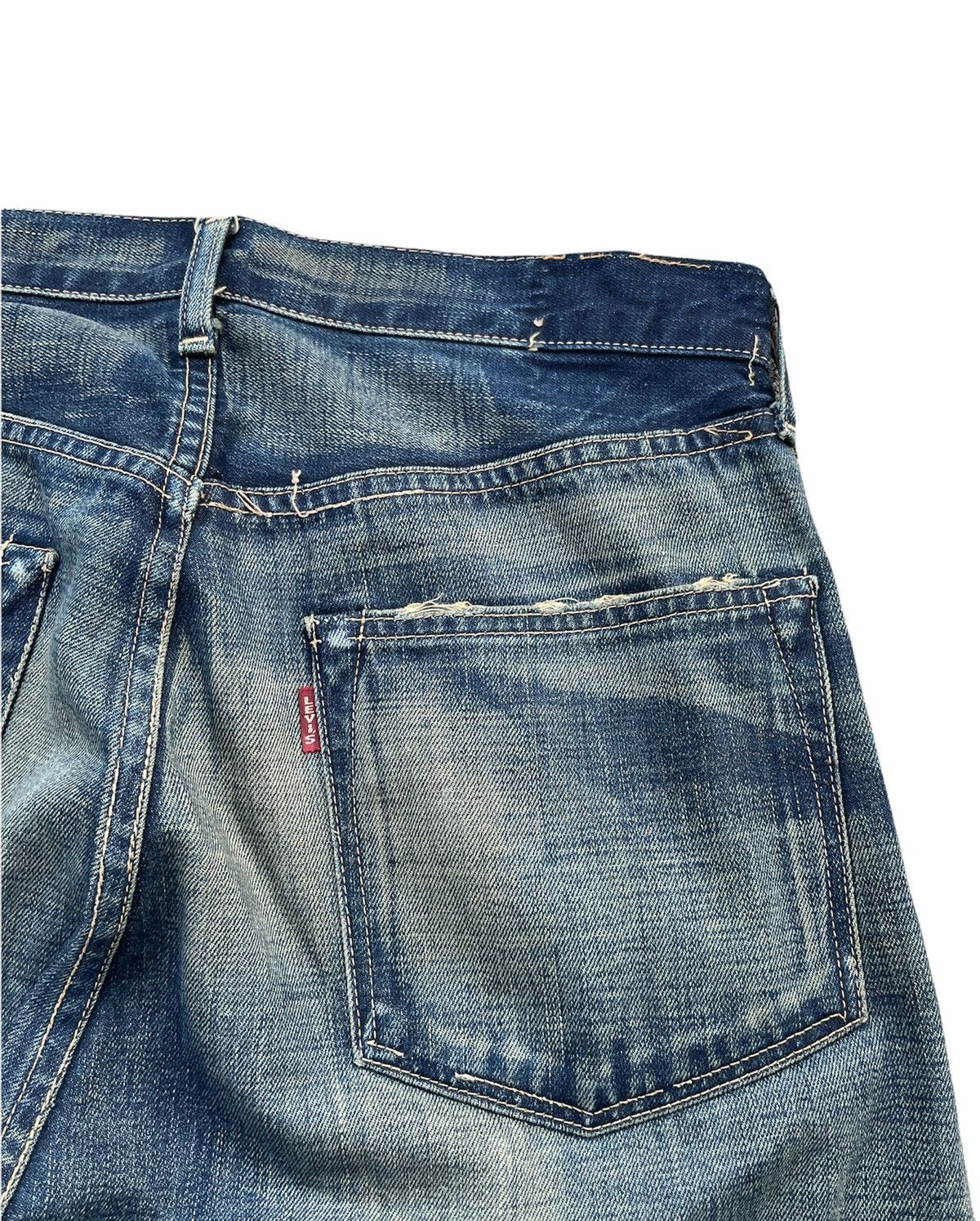 Levi's Vintage Levis 501 E 1944 2004 Aging Faded Wash Denim Size US 32 / EU 48 - 13 Thumbnail