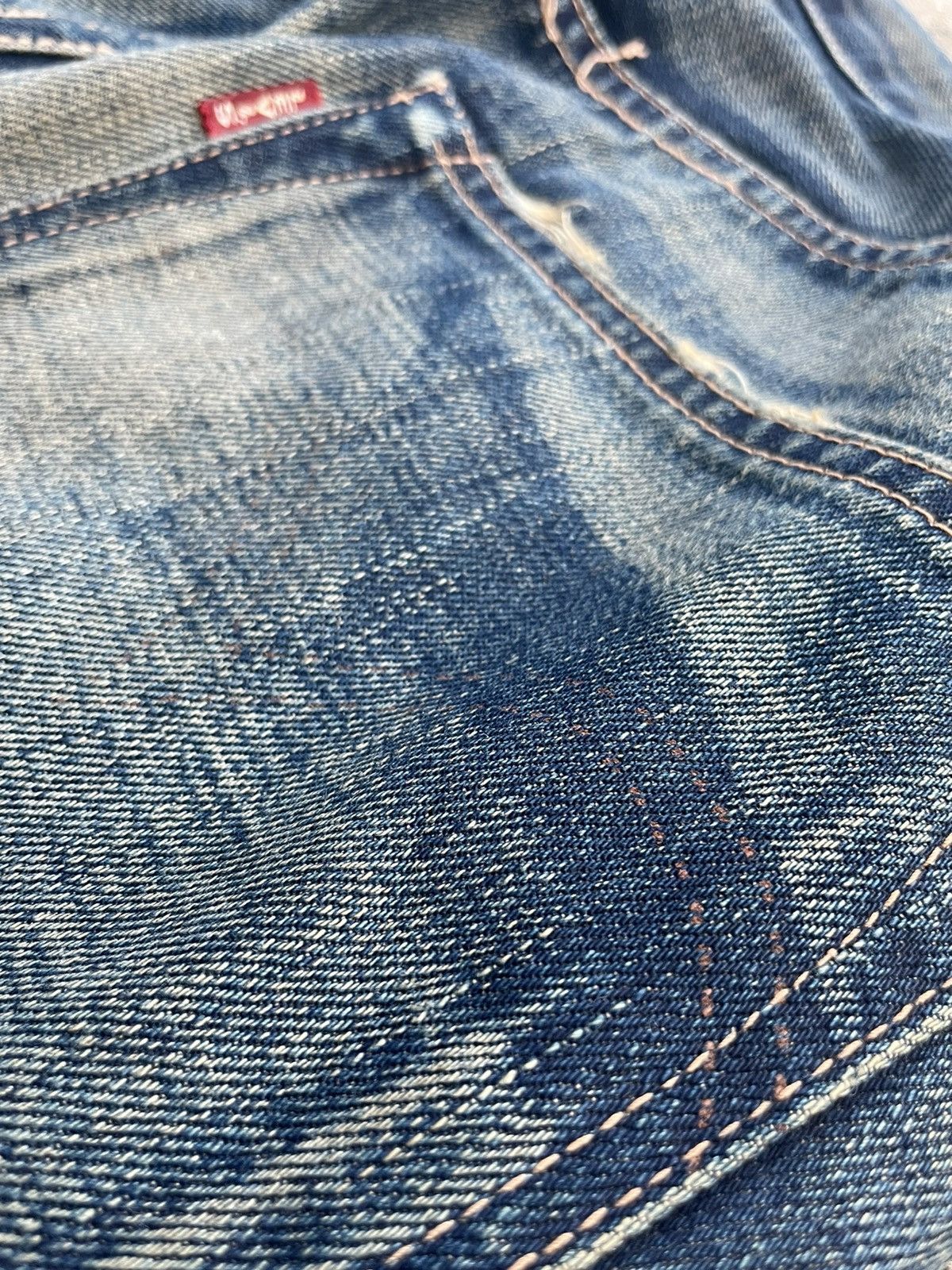 Levi's Vintage Levis 501 E 1944 2004 Aging Faded Wash Denim Size US 32 / EU 48 - 18 Thumbnail