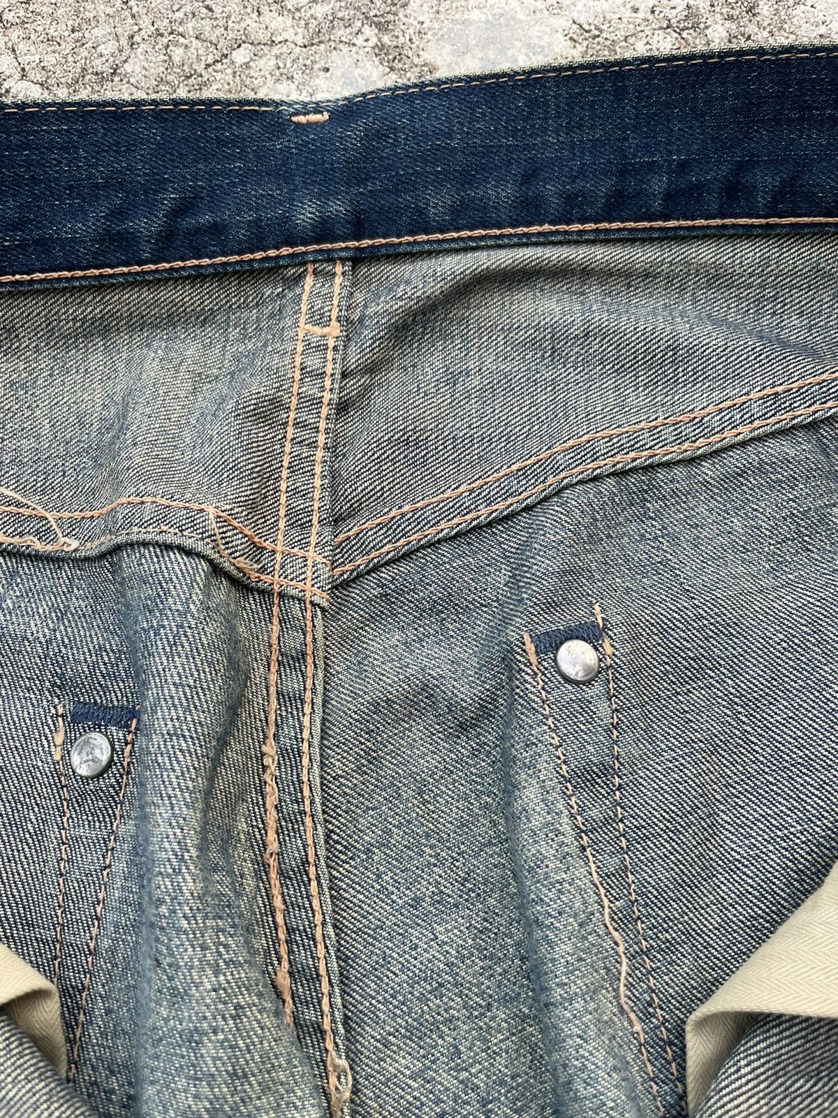 Levi's Vintage Levis 501 E 1944 2004 Aging Faded Wash Denim Size US 32 / EU 48 - 23 Thumbnail