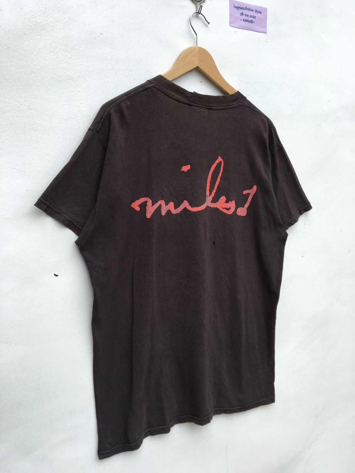 Band Tees Vintage 2001 Miles Davis Signature Birth of The Cool Tshirt Size US M / EU 48-50 / 2 - 11 Thumbnail