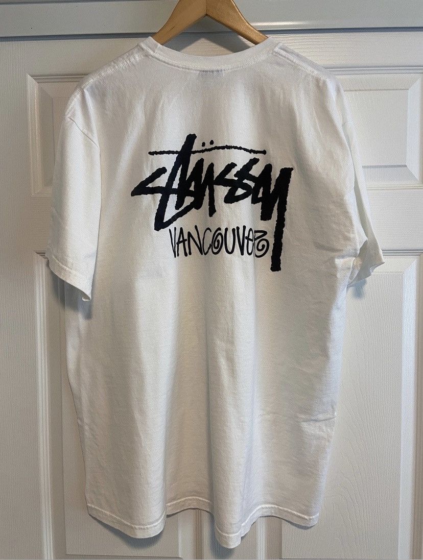 Stussy Stussy Flagship Store Vancouver city Canada Tee RARE white | Grailed