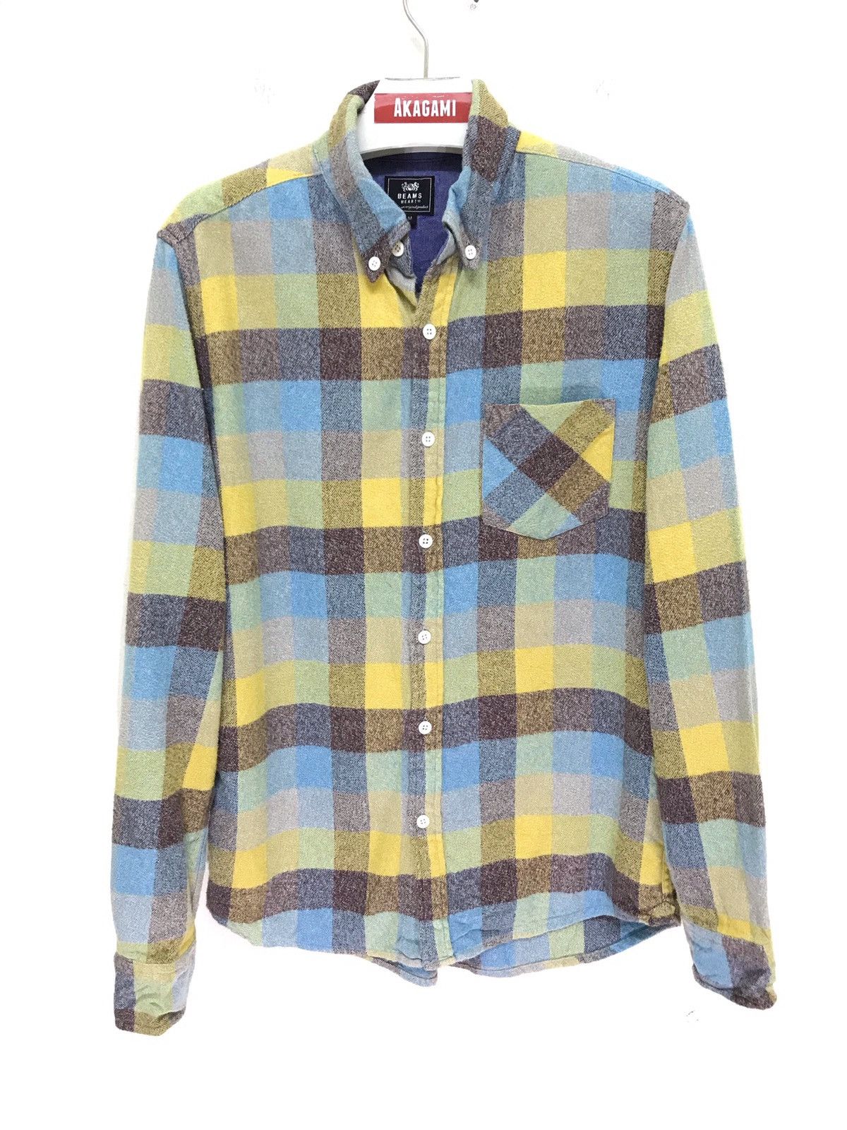 Beams Plus Beams Heart Flannel Shirt Check 6🟩2 Size US M / EU 48-50 / 2 - 1 Thumbnail