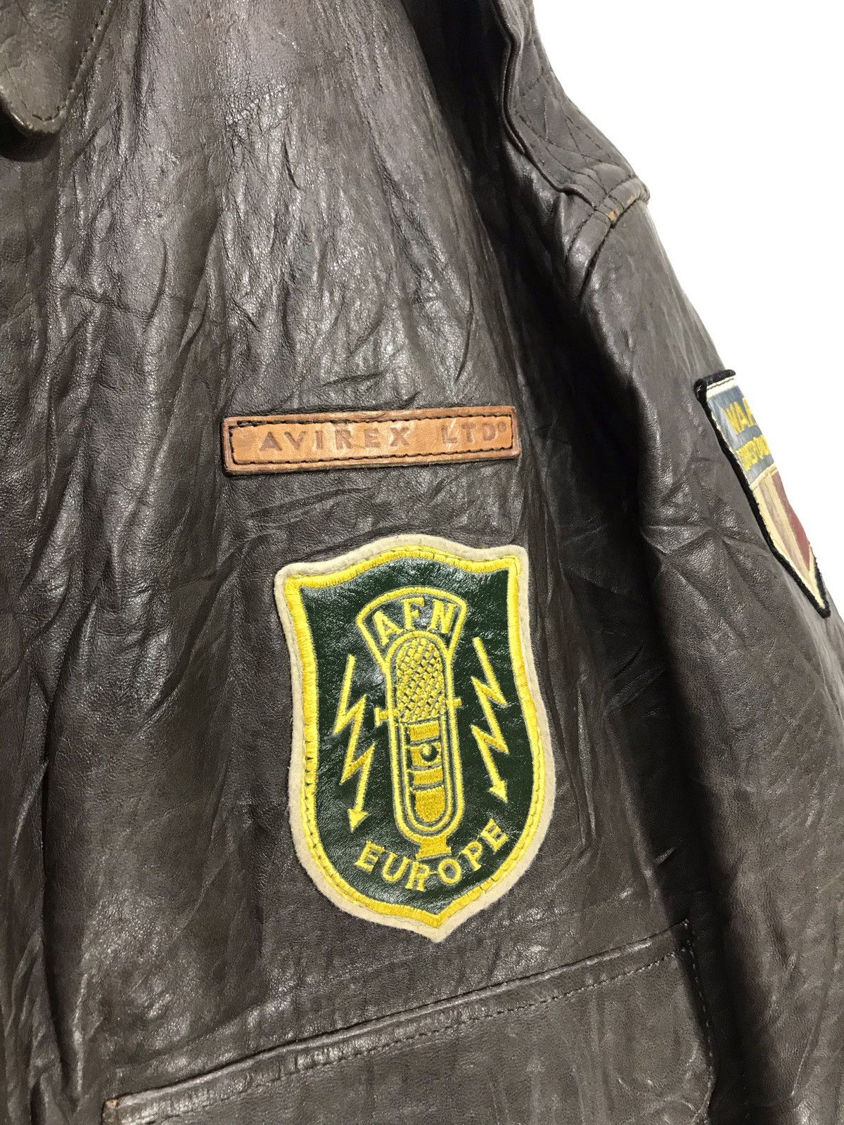 Avirex 🛩 Vtg 90s/80s Avirex Type A-2 Leather Jacket US Army 25🟩 Size US M / EU 48-50 / 2 - 5 Thumbnail