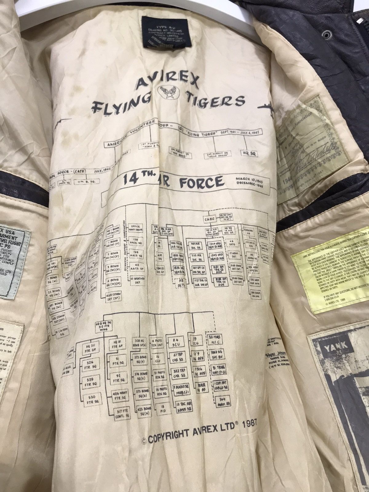 Avirex 🛩 Vtg 90s/80s Avirex Type A-2 Leather Jacket US Army 25🟩 Size US M / EU 48-50 / 2 - 13 Thumbnail