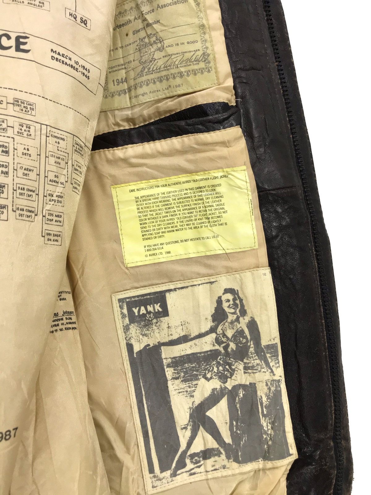 Avirex 🛩 Vtg 90s/80s Avirex Type A-2 Leather Jacket US Army 25🟩 Size US M / EU 48-50 / 2 - 11 Thumbnail