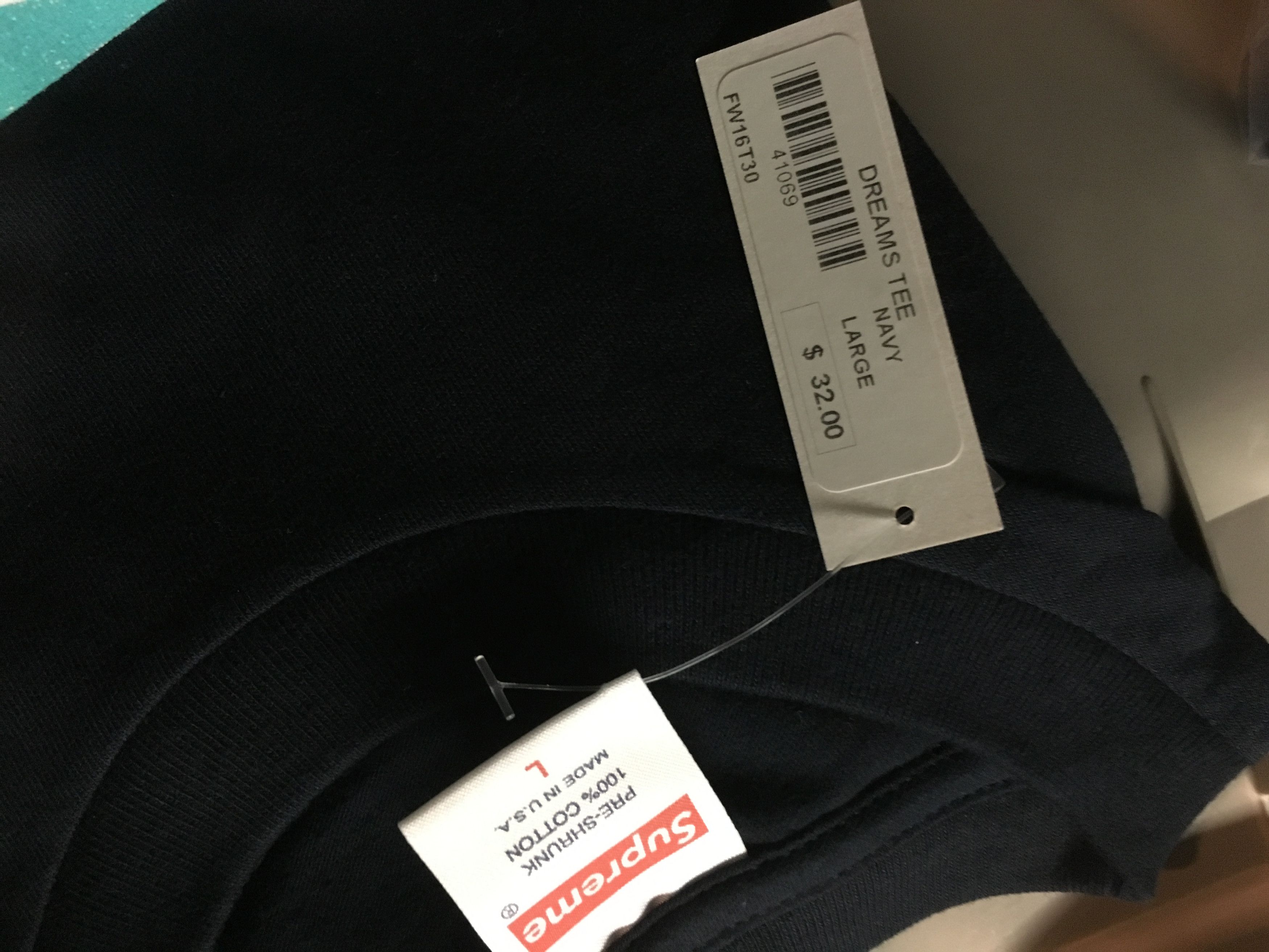 Supreme Supreme Dreams Tee Navy Large FW16 Size US L / EU 52-54 / 3 - 2 Thumbnail