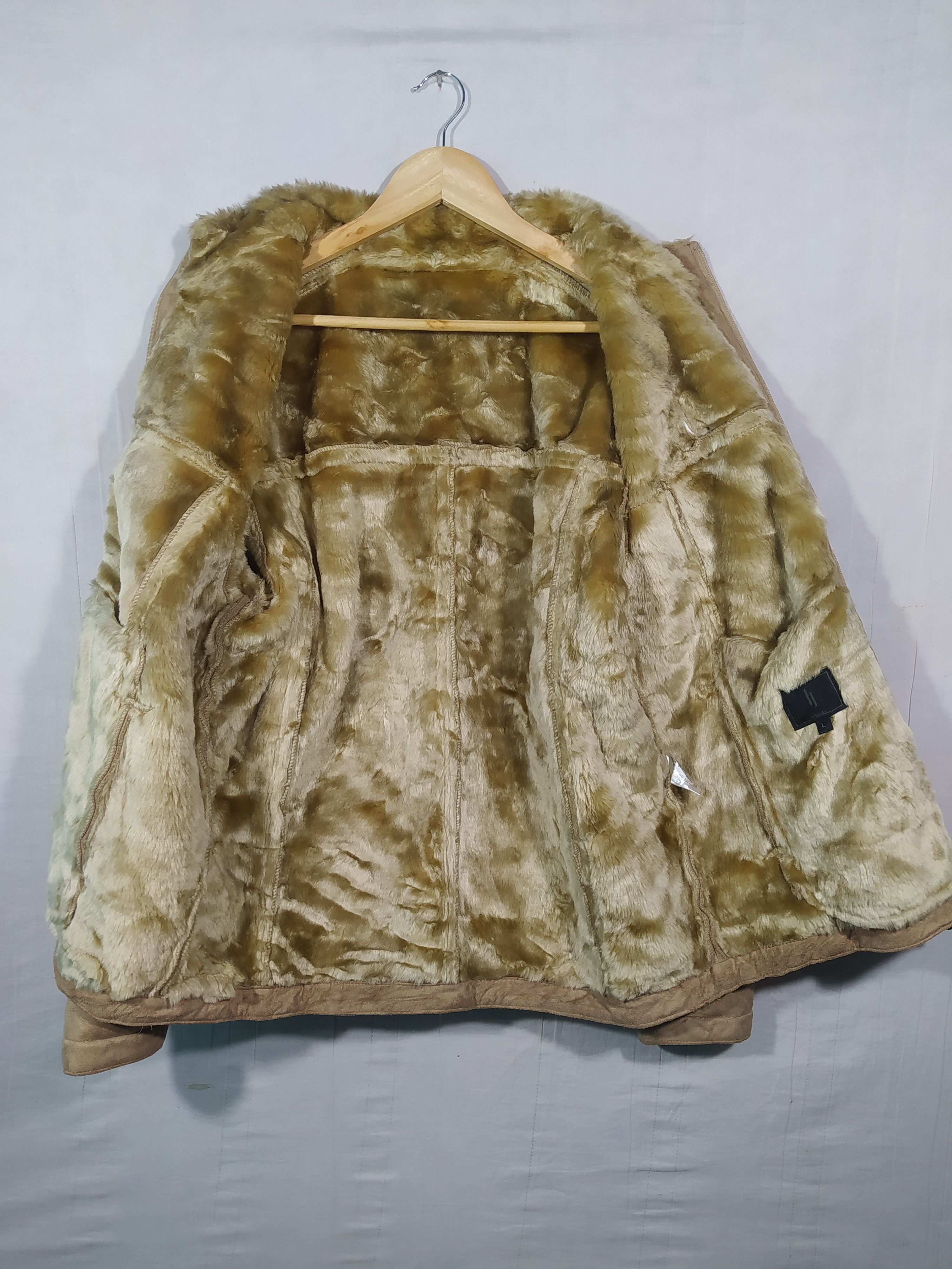 Japanese Brand × Vintage Vintage dj honda Moleskin fur faux suede jacket Size US S / EU 44-46 / 1 - 4 Thumbnail