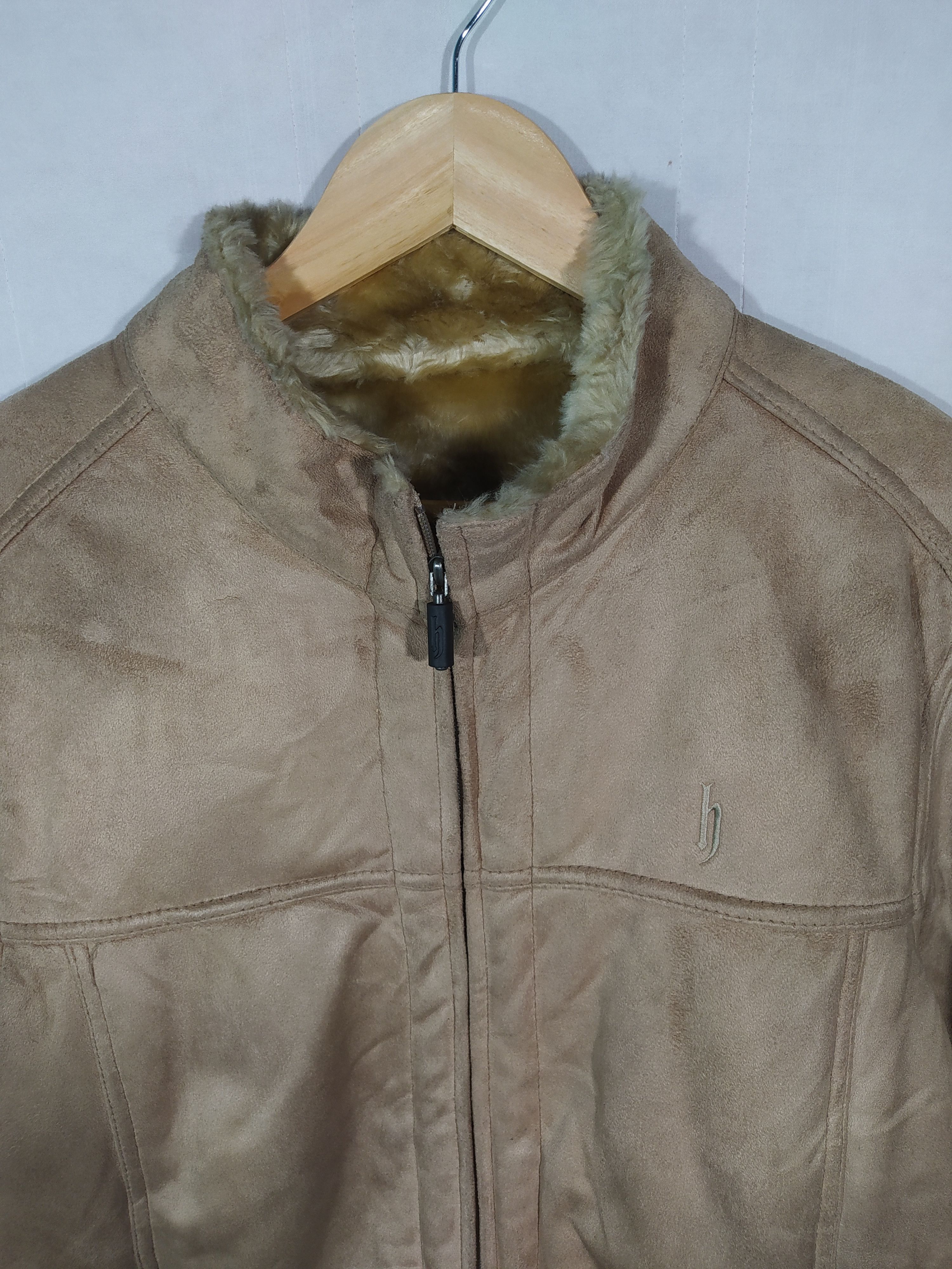 Japanese Brand × Vintage Vintage dj honda Moleskin fur faux suede jacket Size US S / EU 44-46 / 1 - 5 Thumbnail